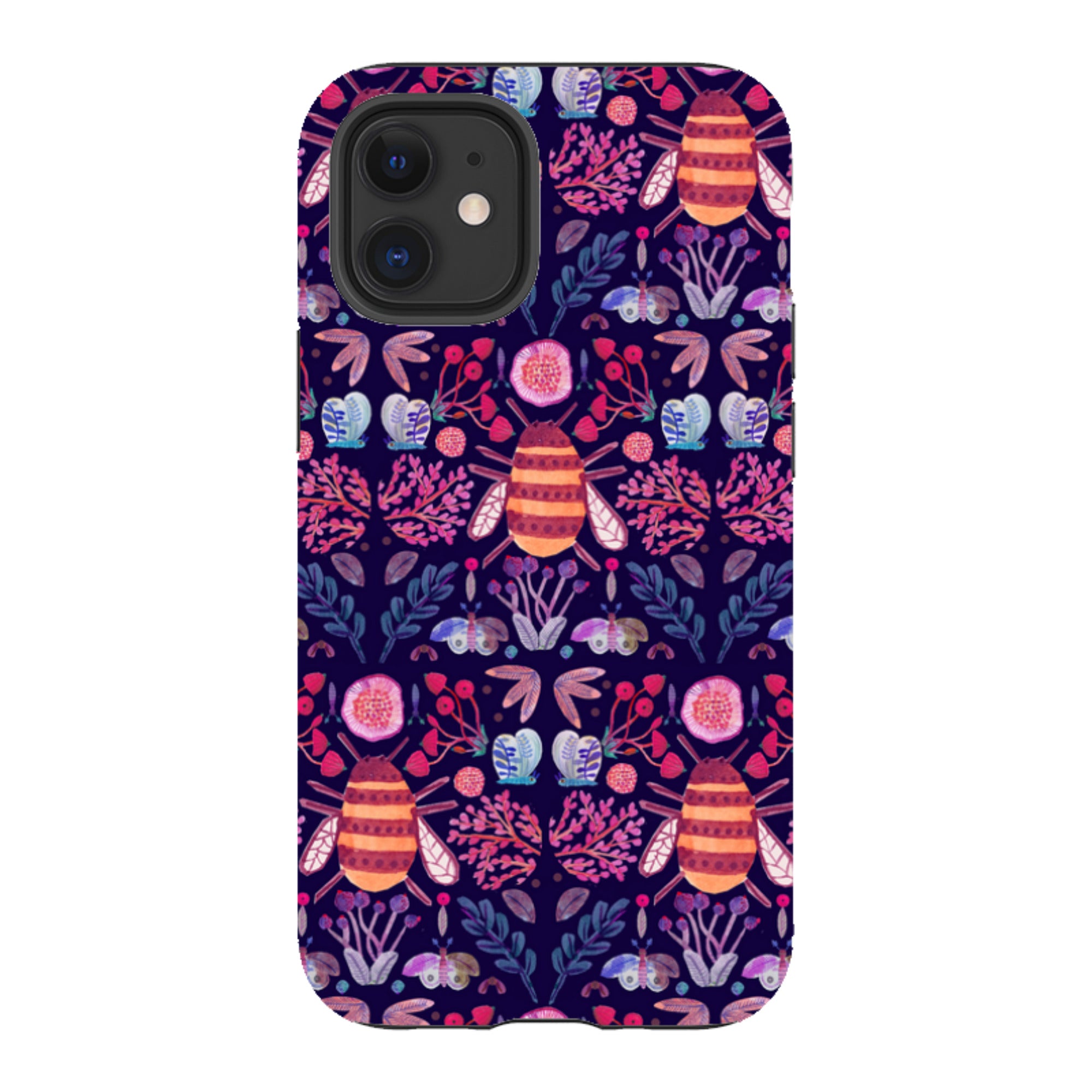 iPhone Tough Case - Botanics and Insects By Gabriela Larios