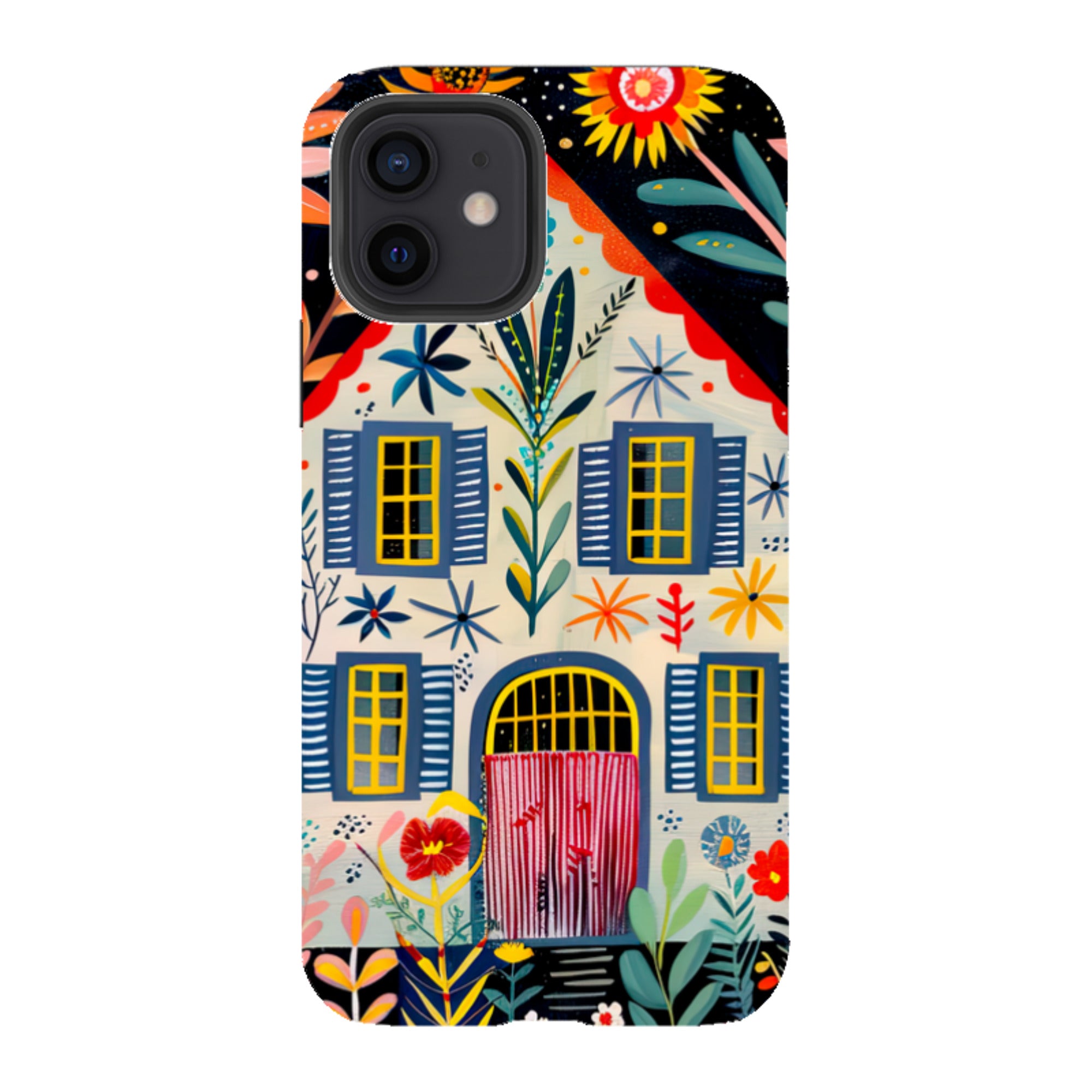 iPhone Case - Folk Art House X