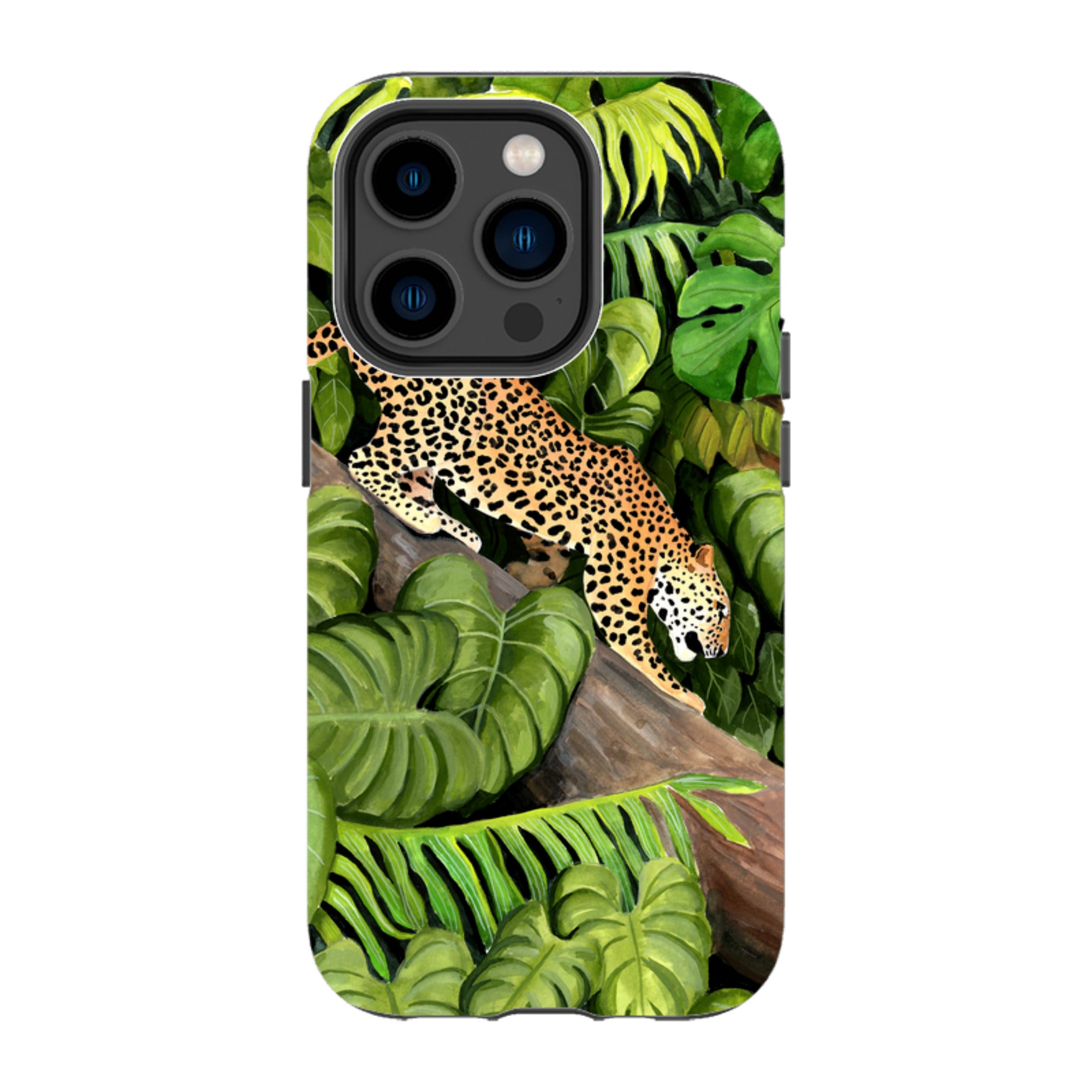 iPhone Tough Case - Leopard Poised By Bex Parkin