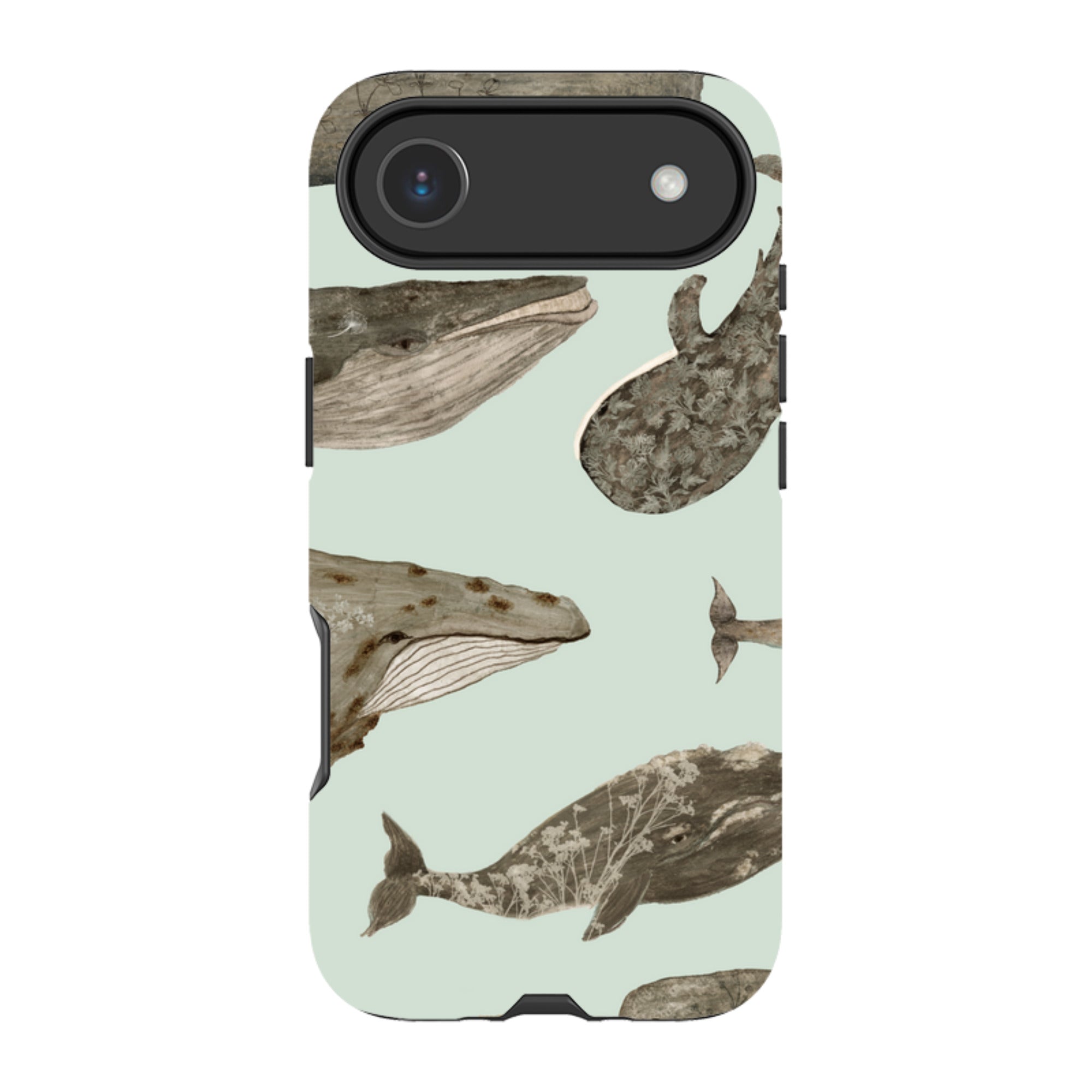 iPhone Tough Case - Wild Flower Whales By Katherine Quinn
