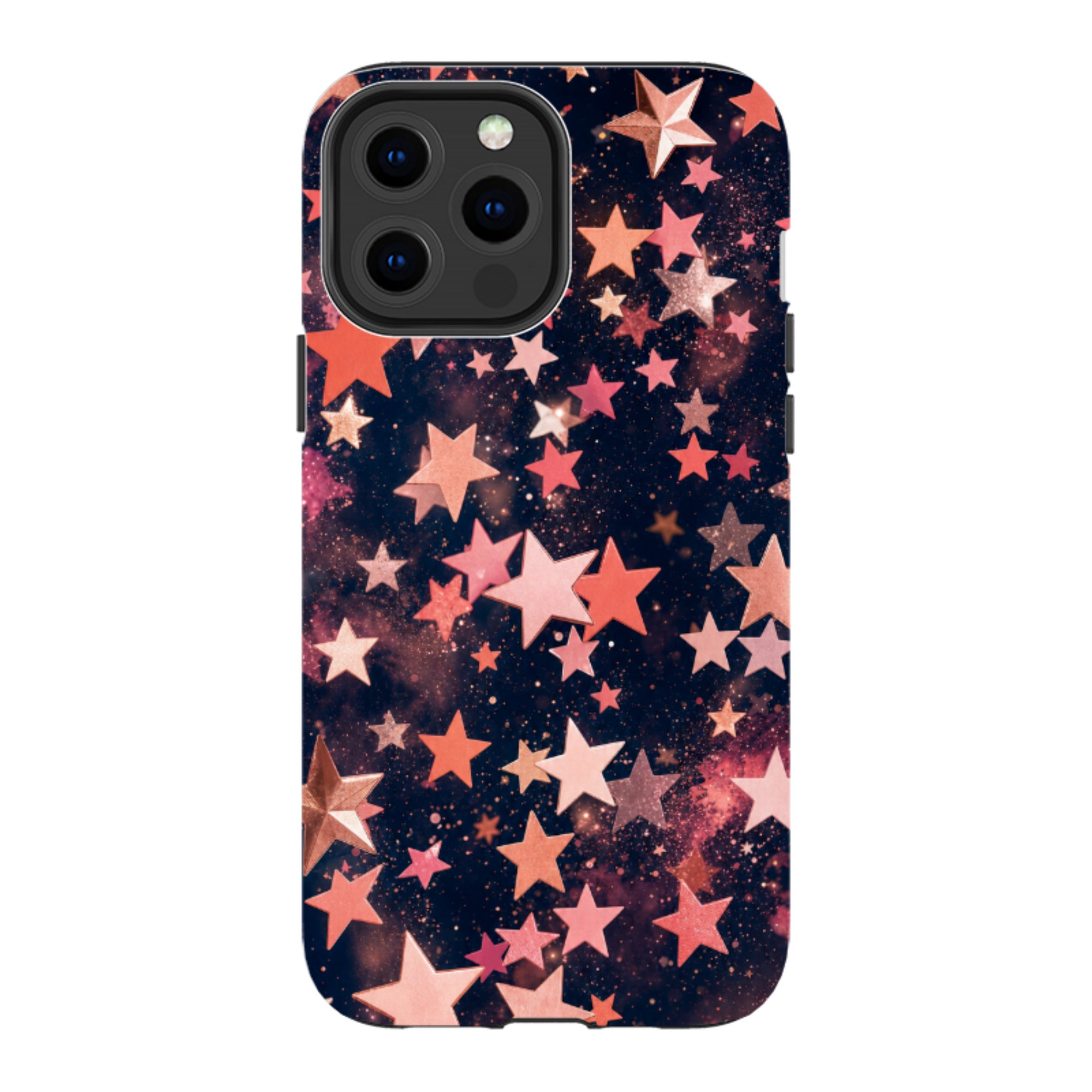 iPhone Tough Case - Rose Gold Galaxy Star