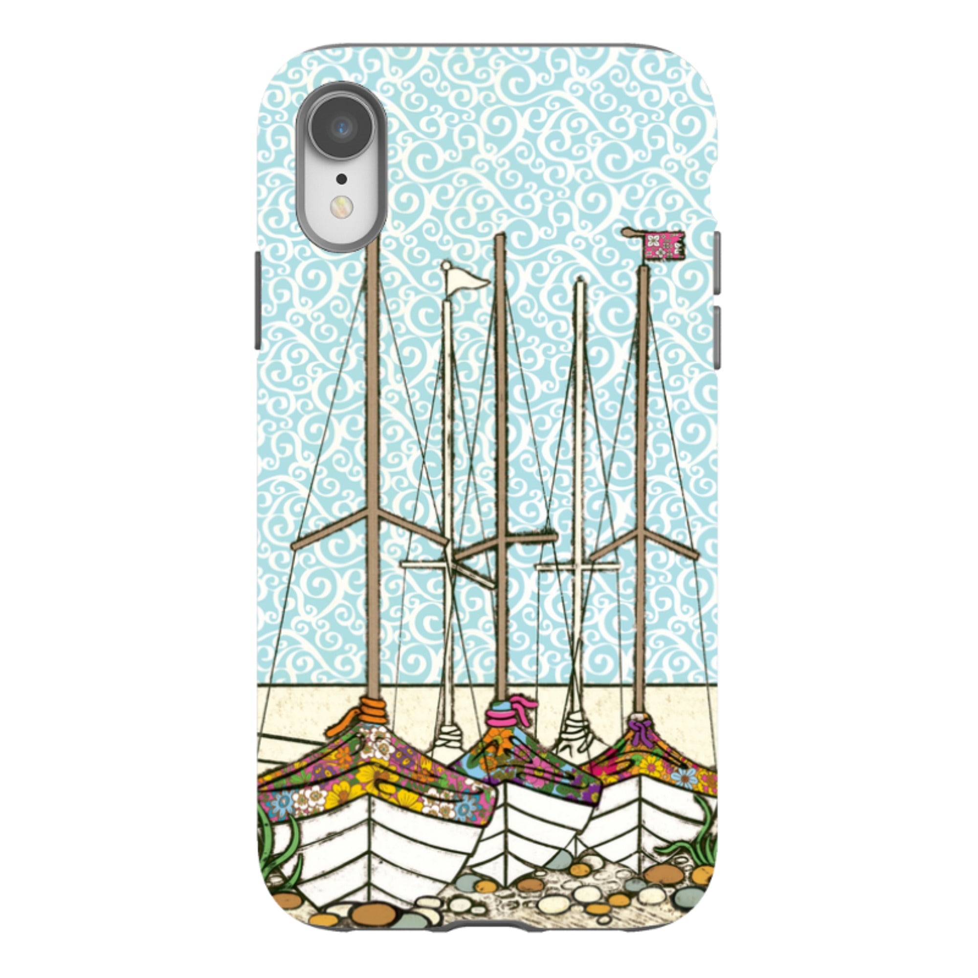 iPhone Tough Case - Boats At Rest By Amelia Bowman