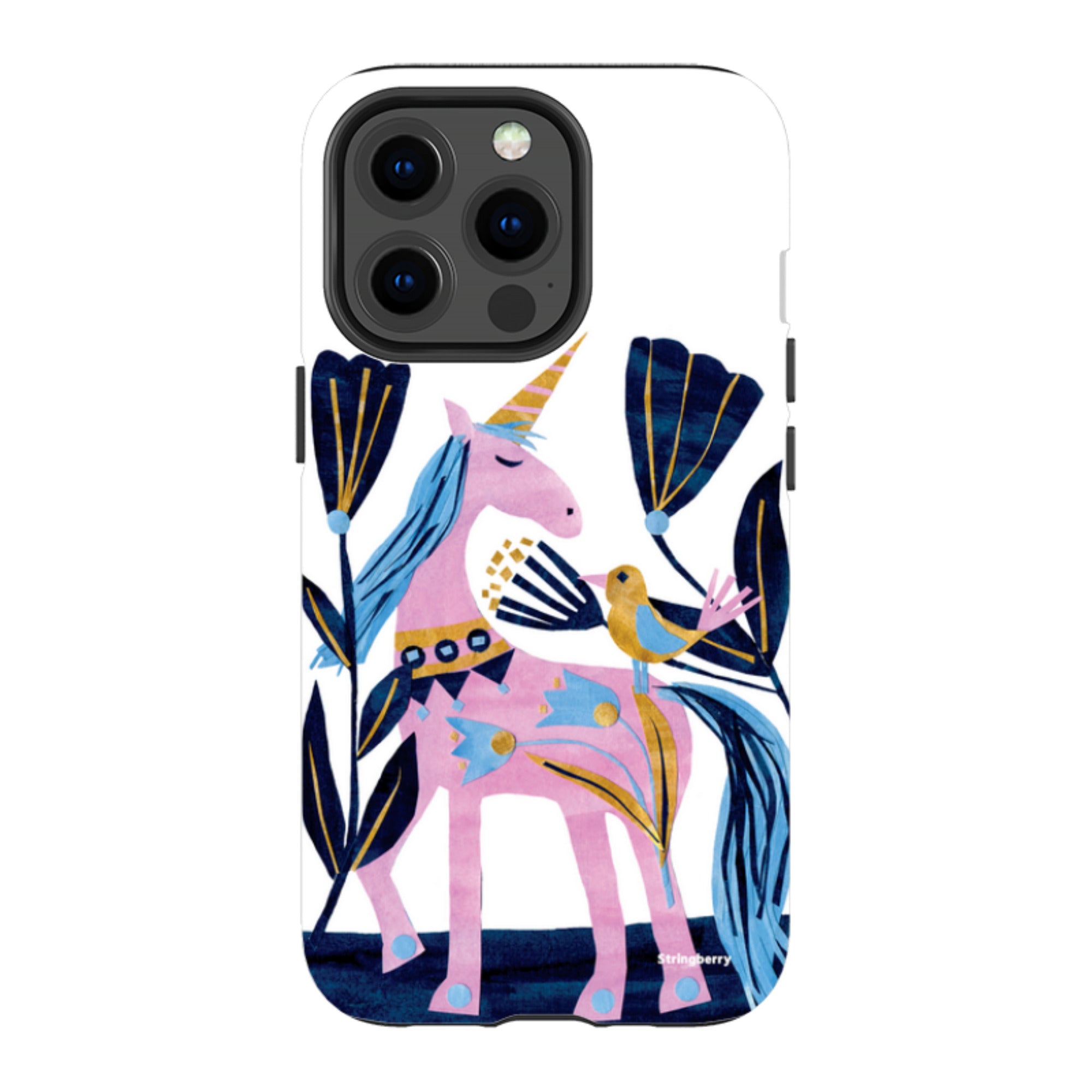 iPhone Tough Case - Lilac Unicorn By Tracey English