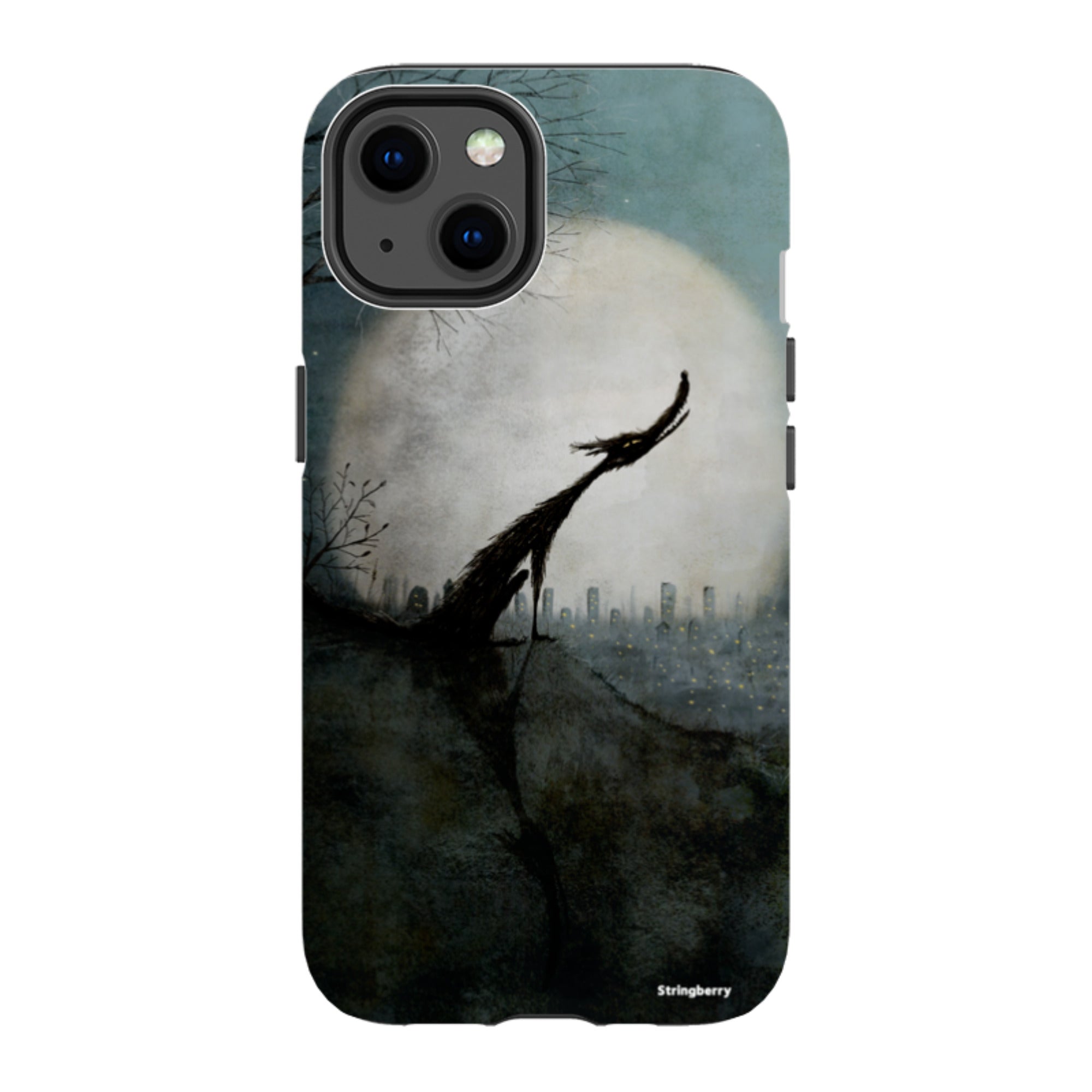 iPhone Tough Case - Wolf Moon By Maja Lindberg