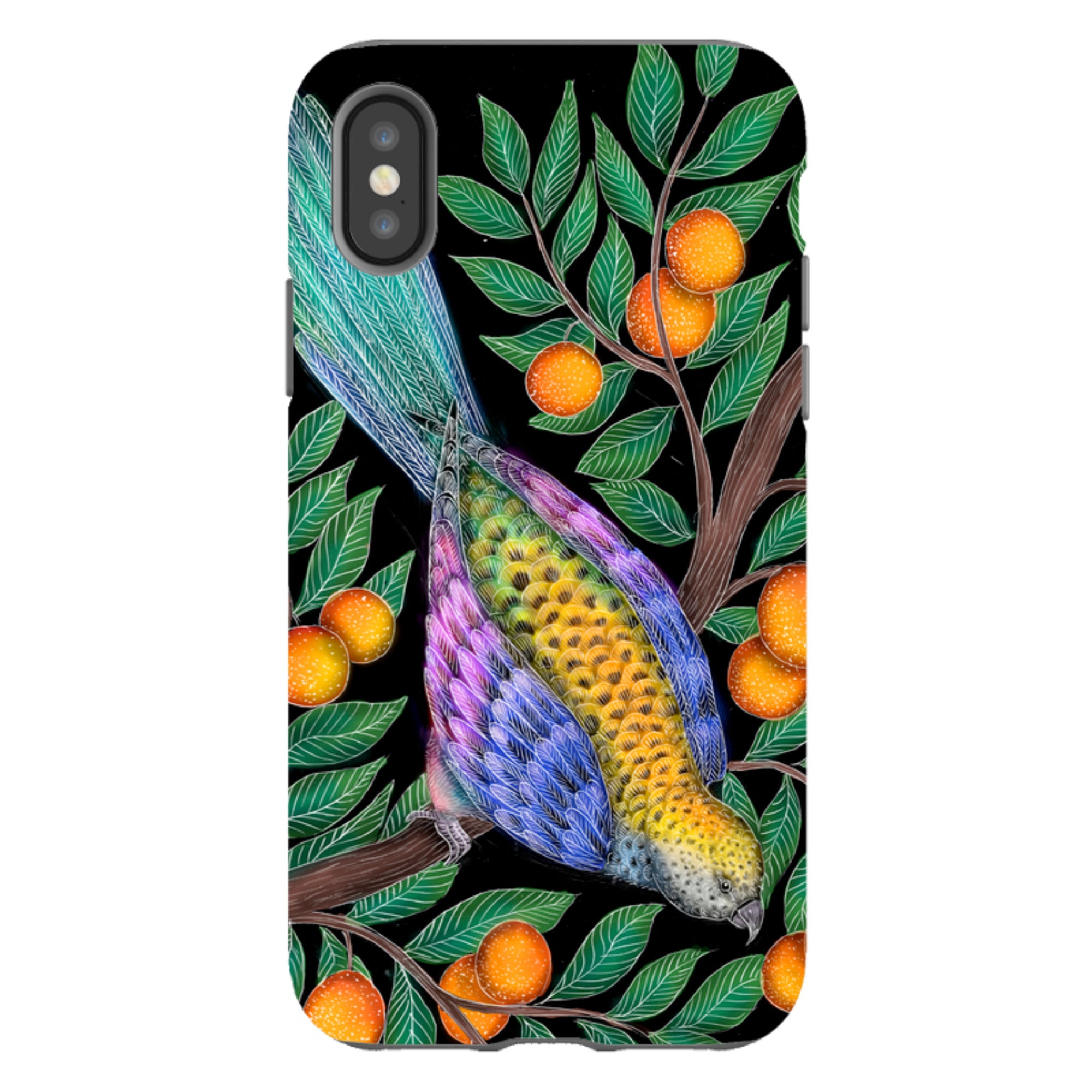 iPhone Tough Case - Parrot By Catherine Rowe