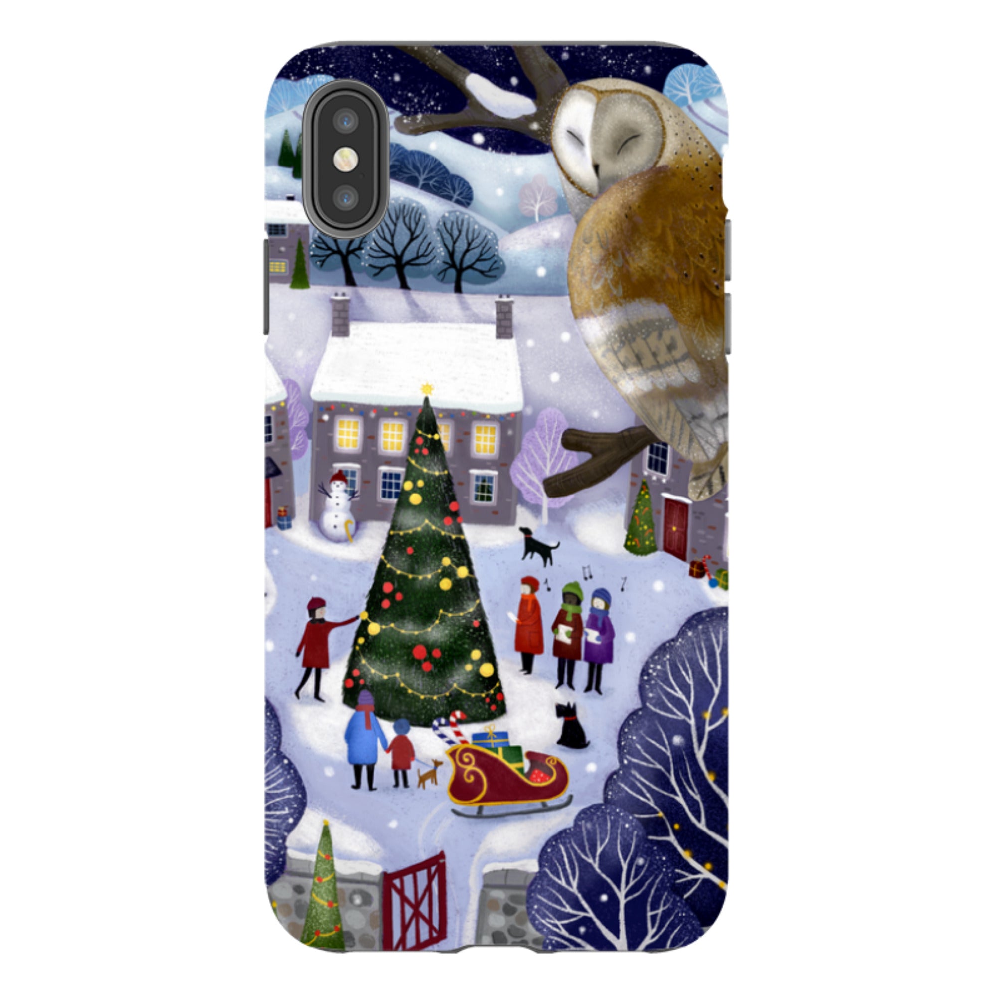iPhone Tough Case - Advent Owl By Bex Parkin