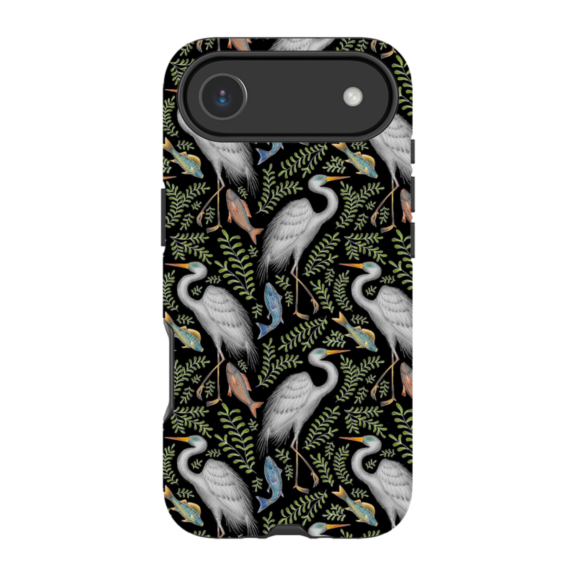 iPhone Tough Case - Egret Pattern By Catherine Rowe