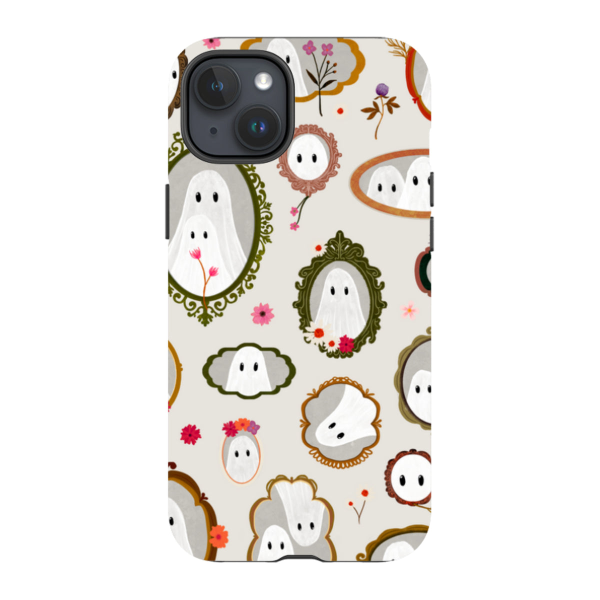 iPhone Tough Case - Framed Ghosts - Stone By Katherine Quinn