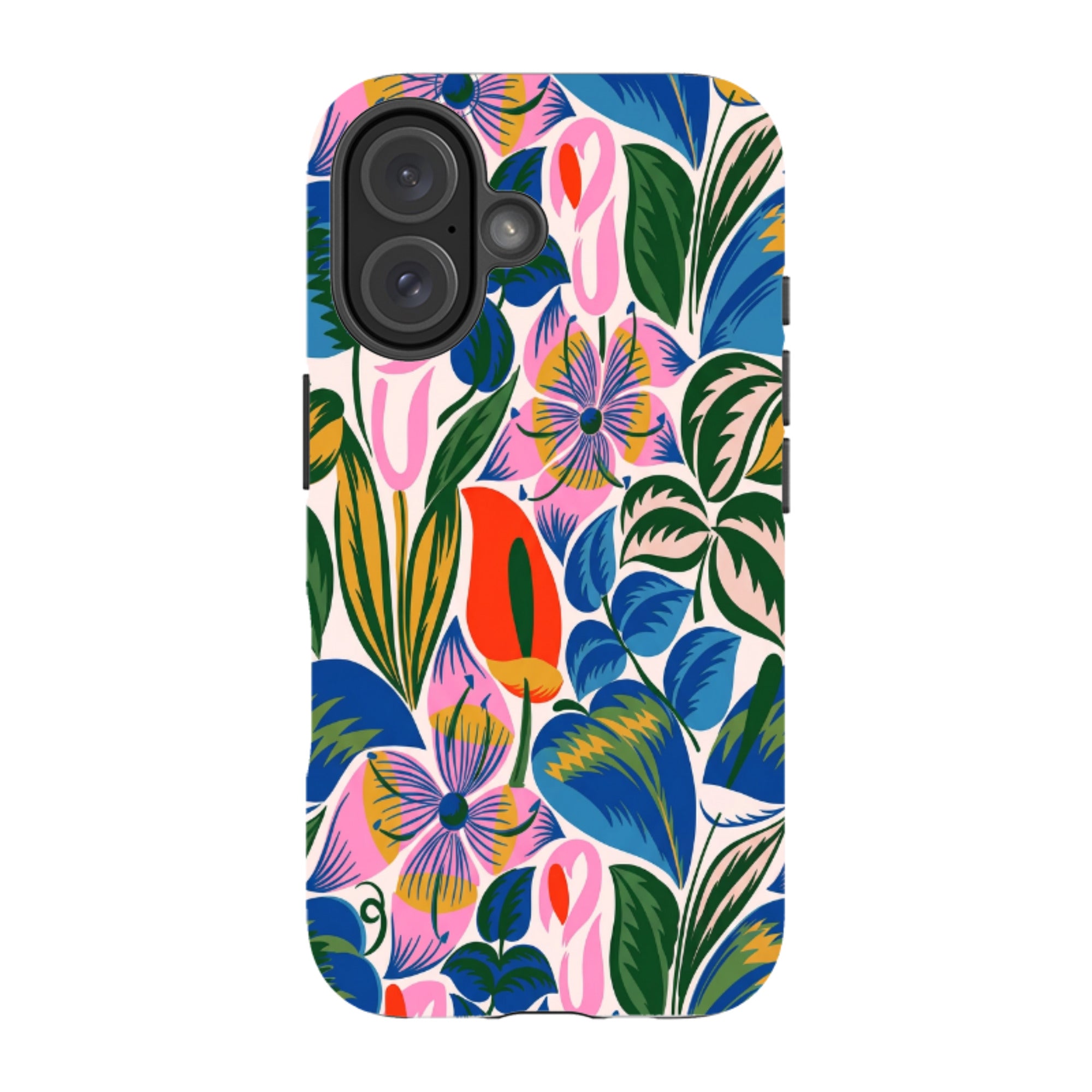 iPhone MagSafe Tough Case - Retro Tropical Floral