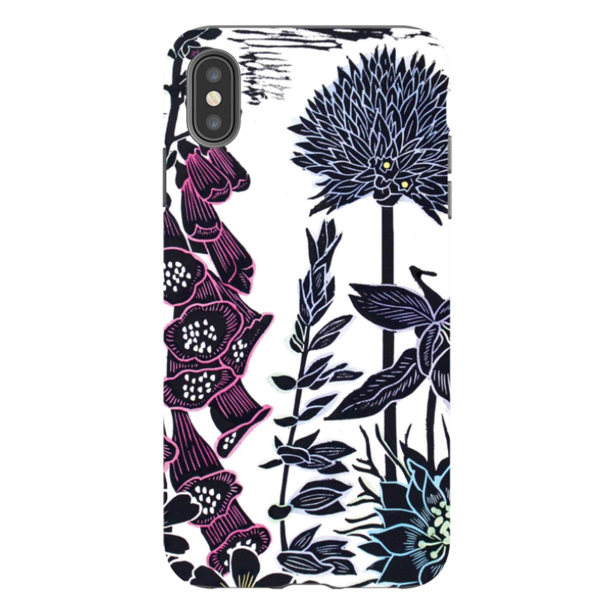 iPhone Tough Case - Foxgloves By Kate Heiss
