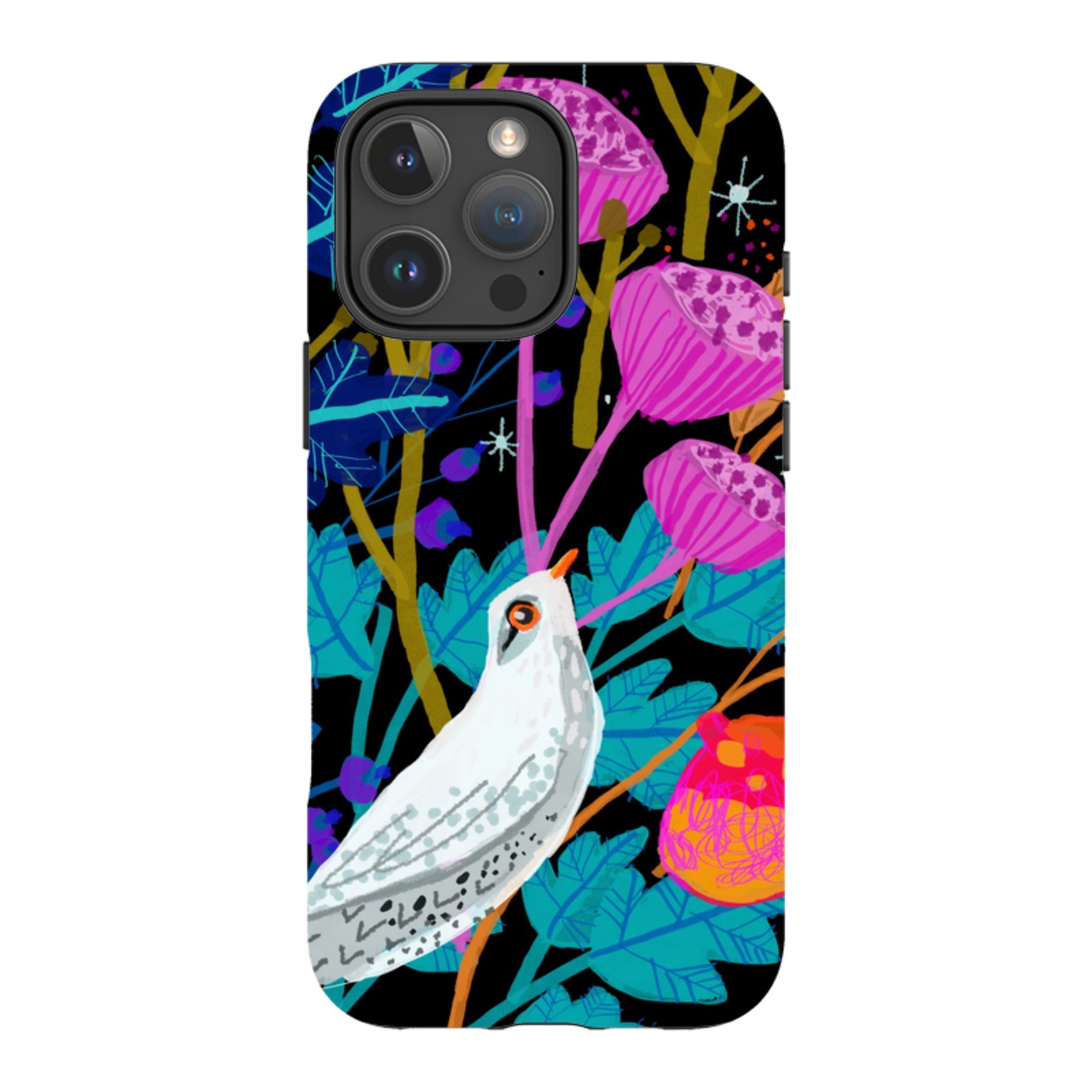 iPhone Tough Case - White Bird By Claire West