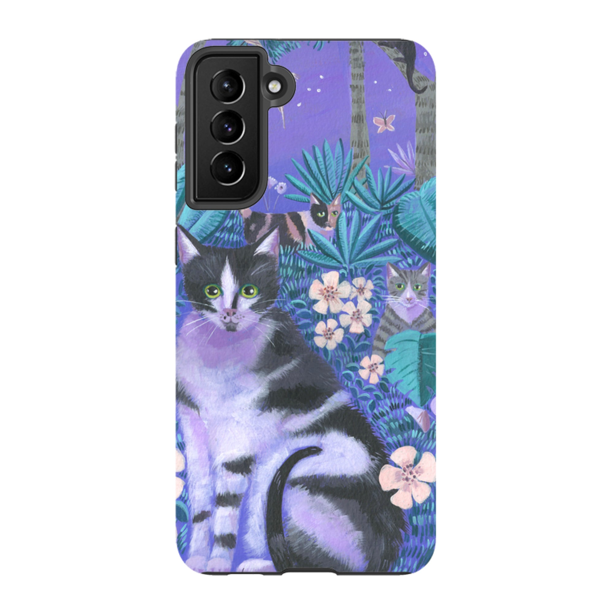 Samsung Tough Case - Night Cats 2 By Mary Stubberfield