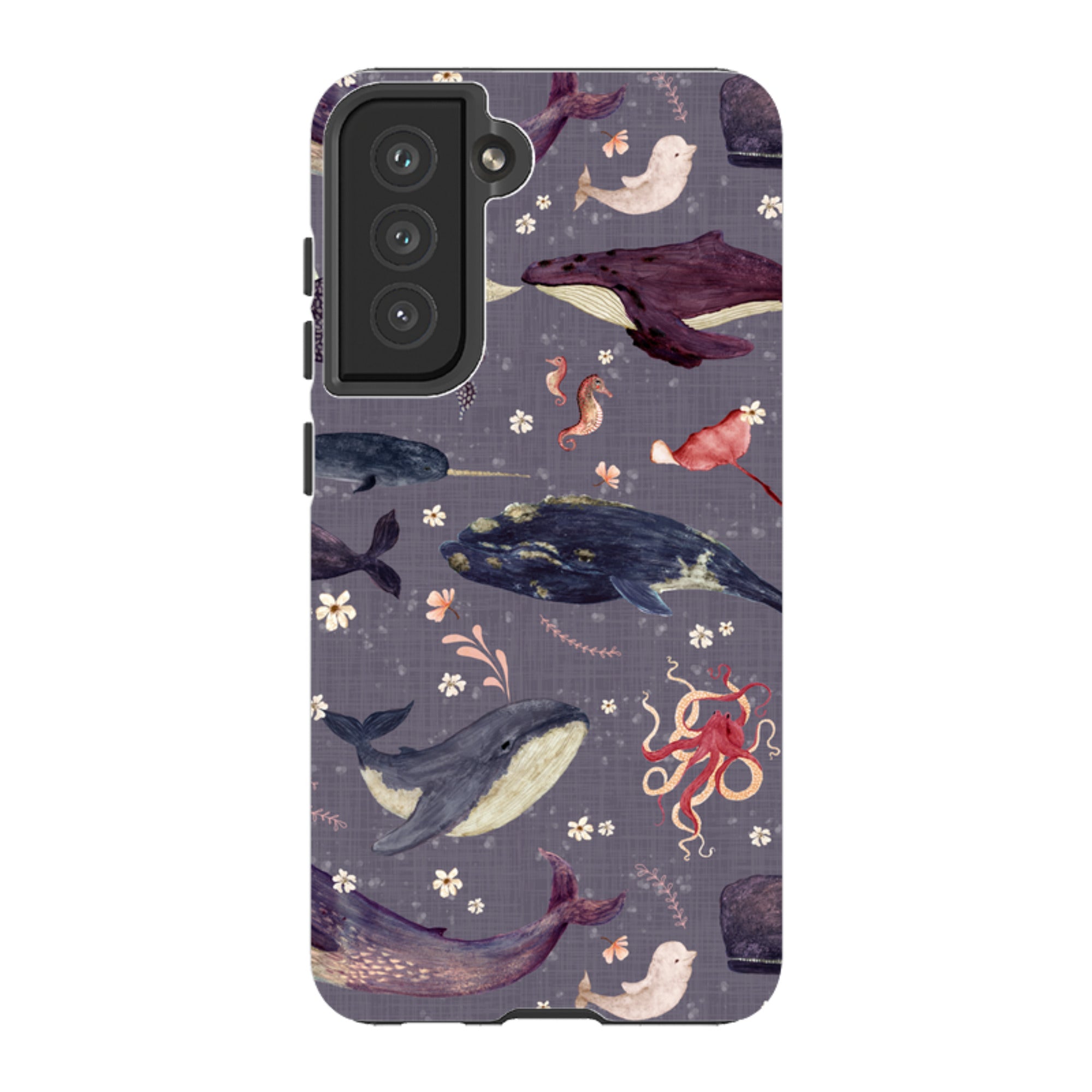 Samsung Tough Case - Whale Song Lavender By Katherine Quinn