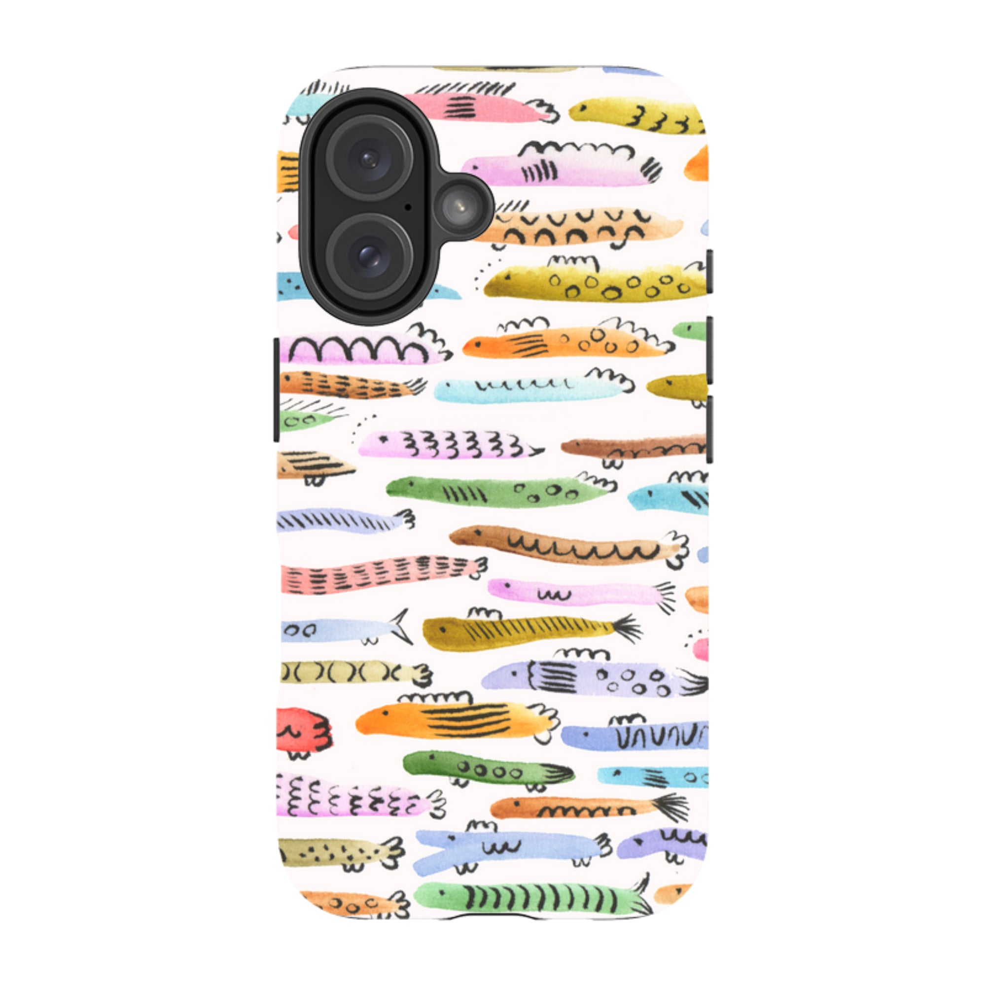 iPhone Tough Case - Colourful Fishes By Gabriela Larios