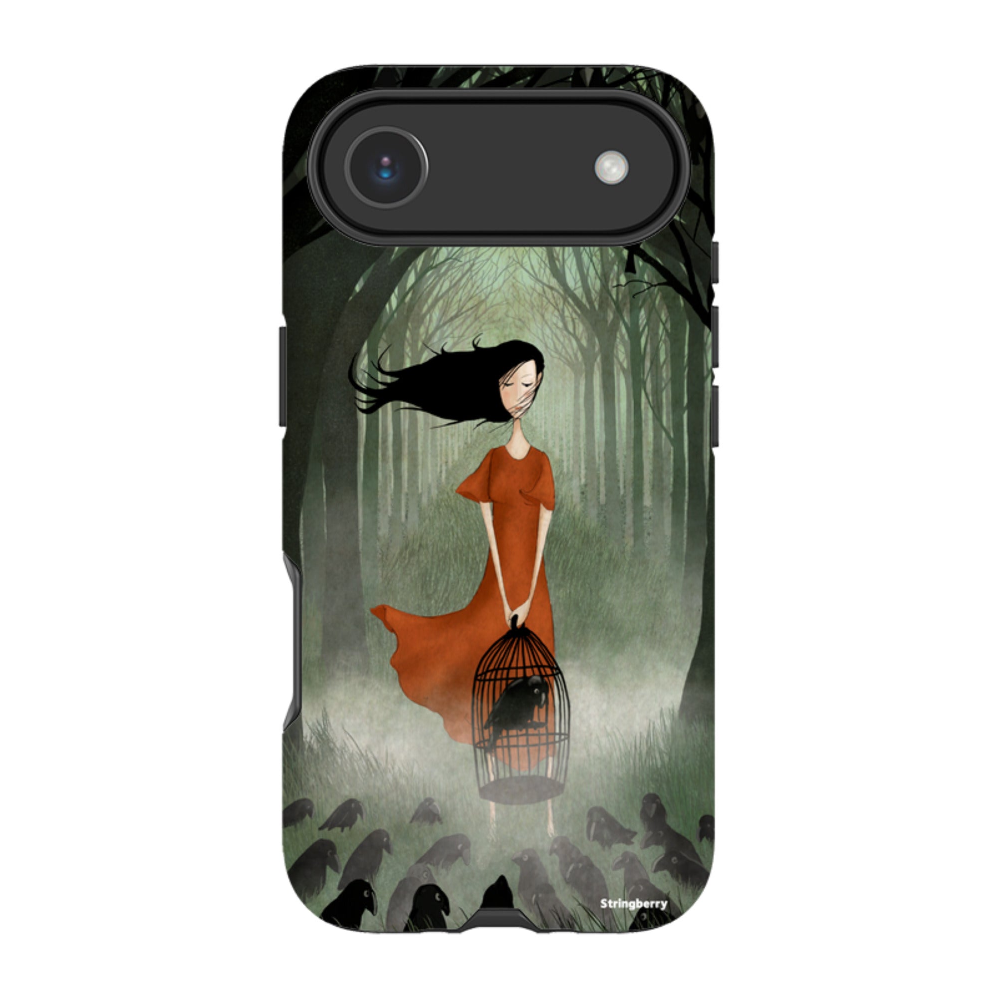 iPhone Tough Case - The Raven Girl By Maja Lindberg