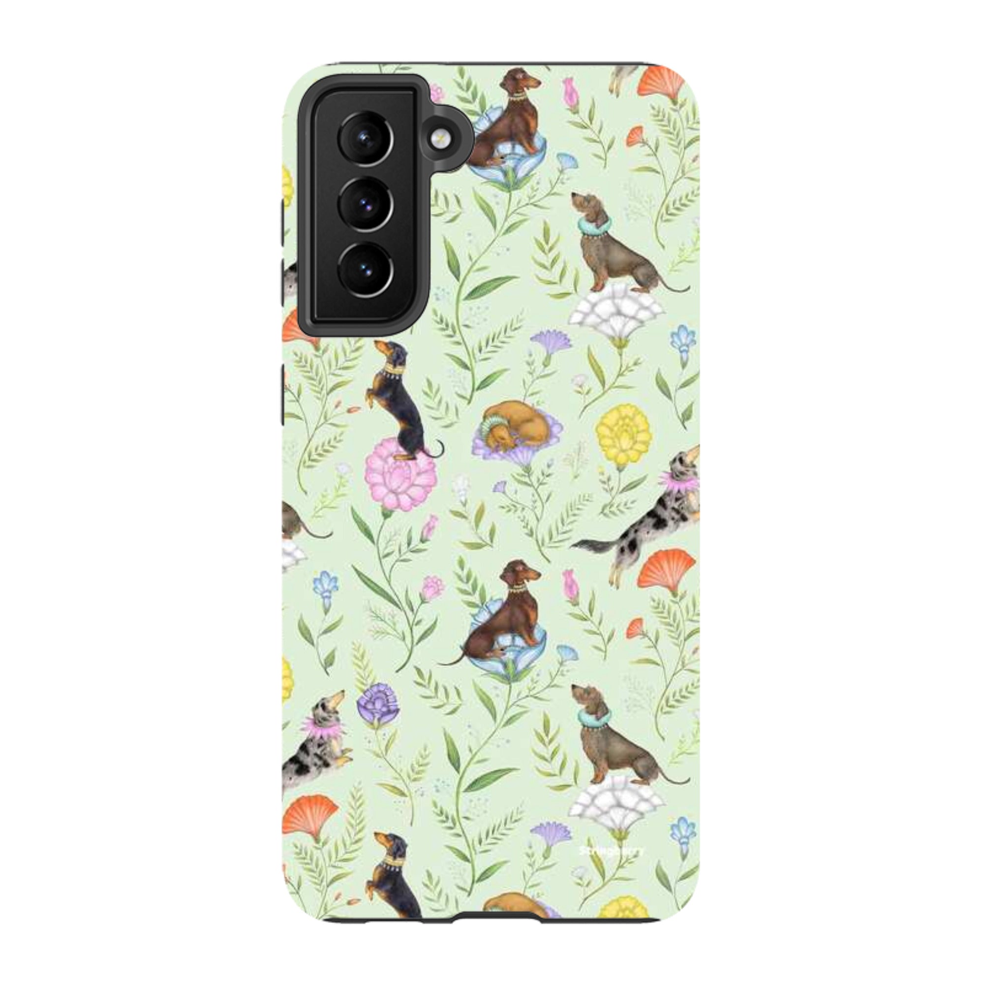 Samsung Tough Case - Doxy Day Afternoon Pistachio By Catherine Rowe