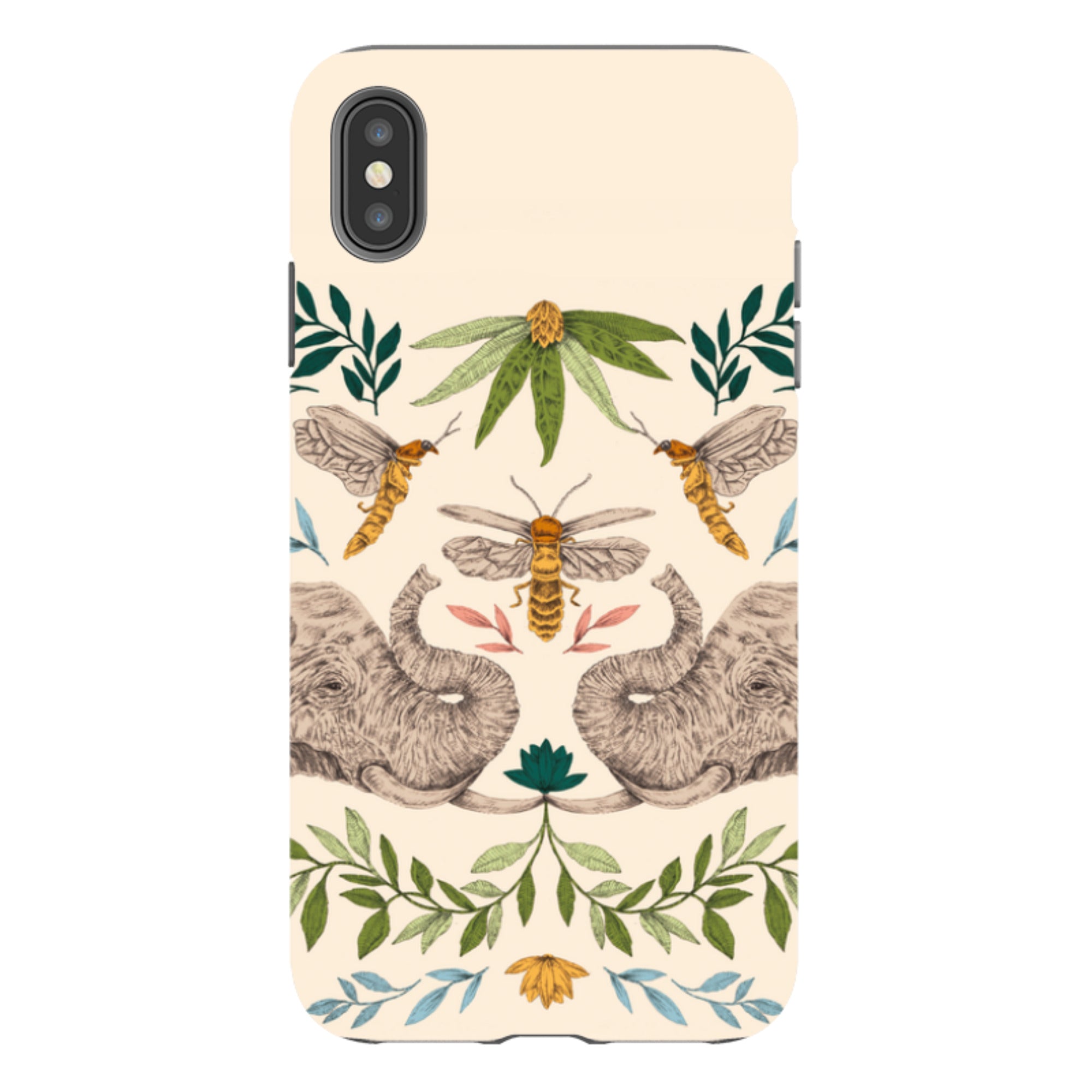iPhone Tough Case - Elephant Firefly By Jade Mosinski