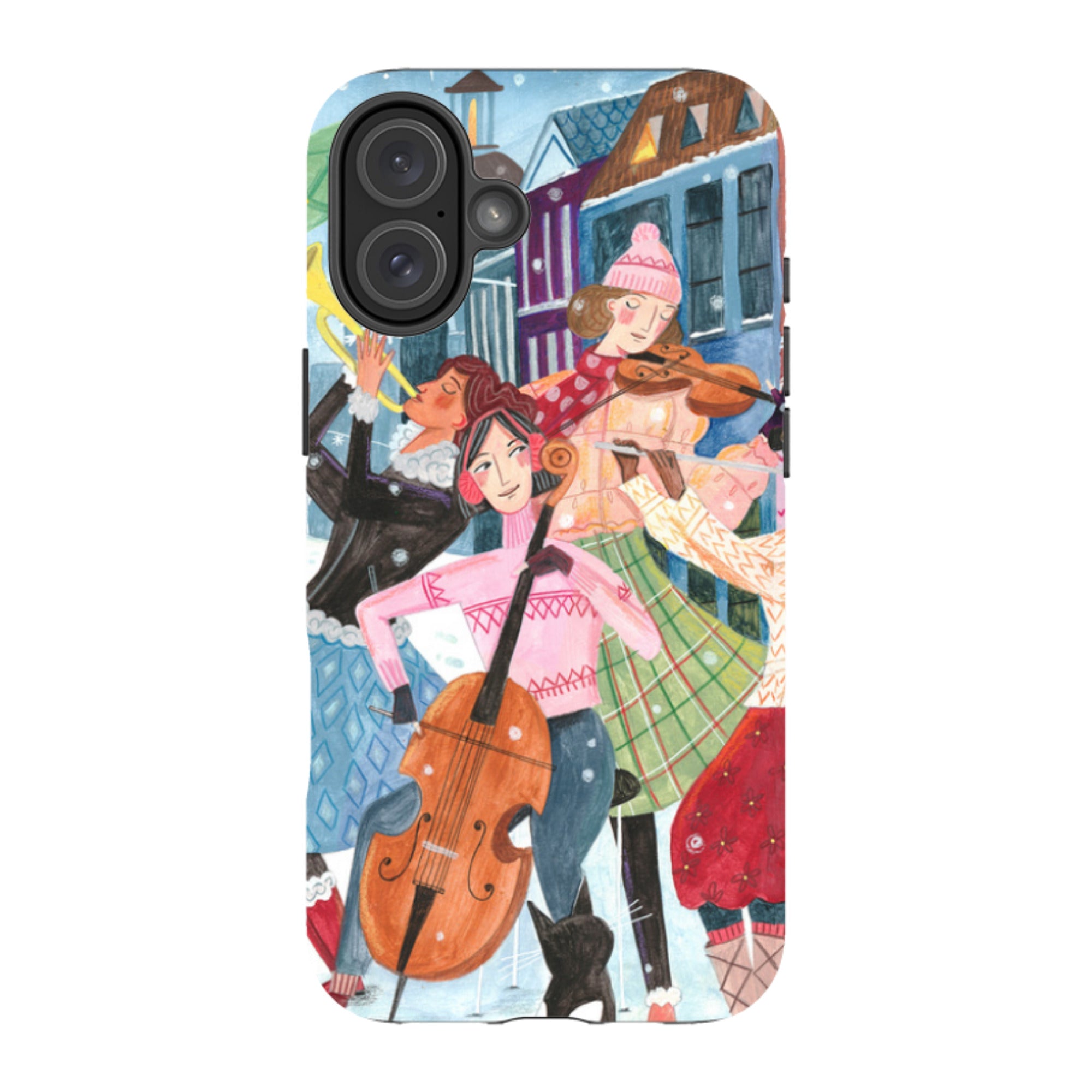 iPhone Tough Case - Musical Winter By Caroline Bonne Muller