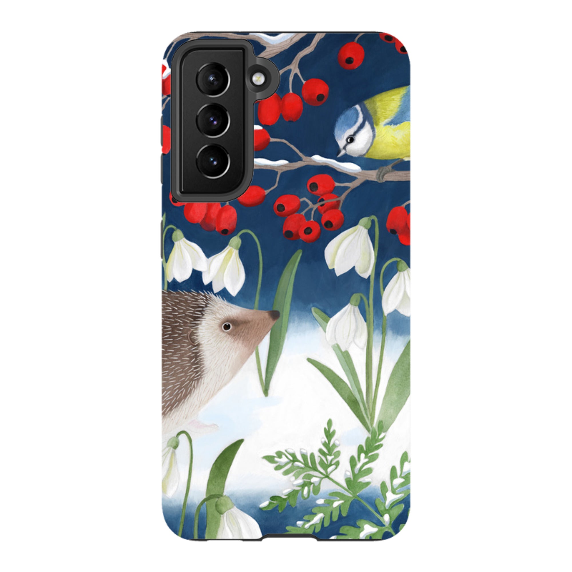 Samsung Tough Case - Blue Tit And Hedgehog By Bex Parkin