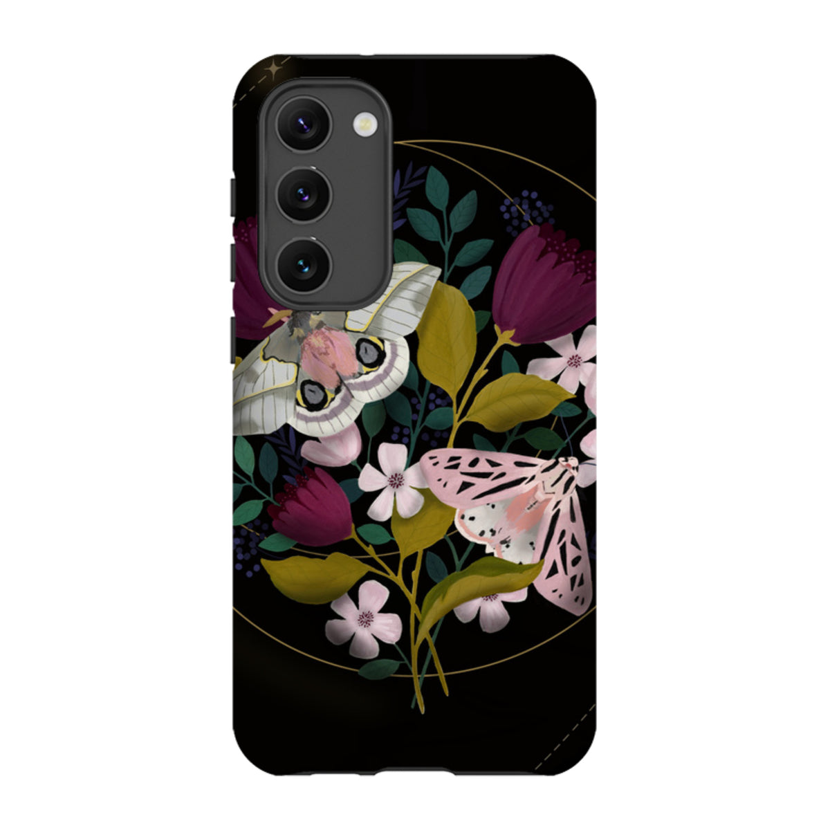 Samsung Tough Case - Moon Moths By Bex Parkin
