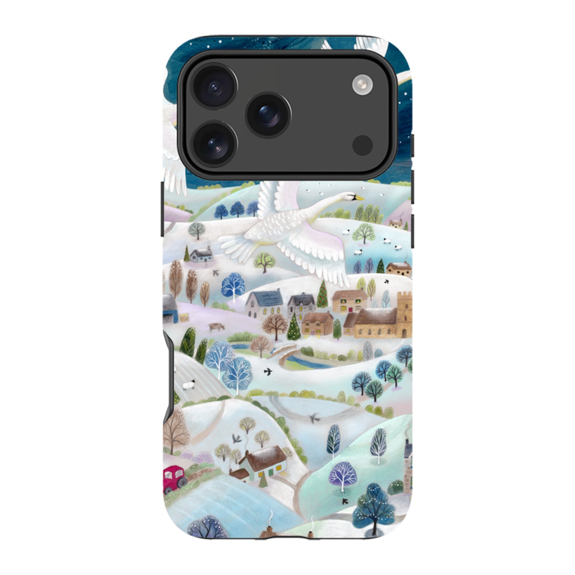 iPhone Tough Case - Winter Swans By Bex Parkin