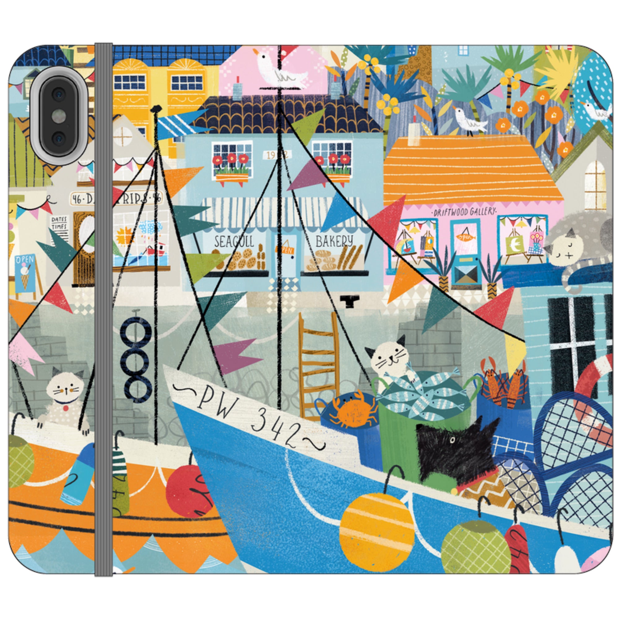 Night Harbour Wallet Case By Ali Brookes