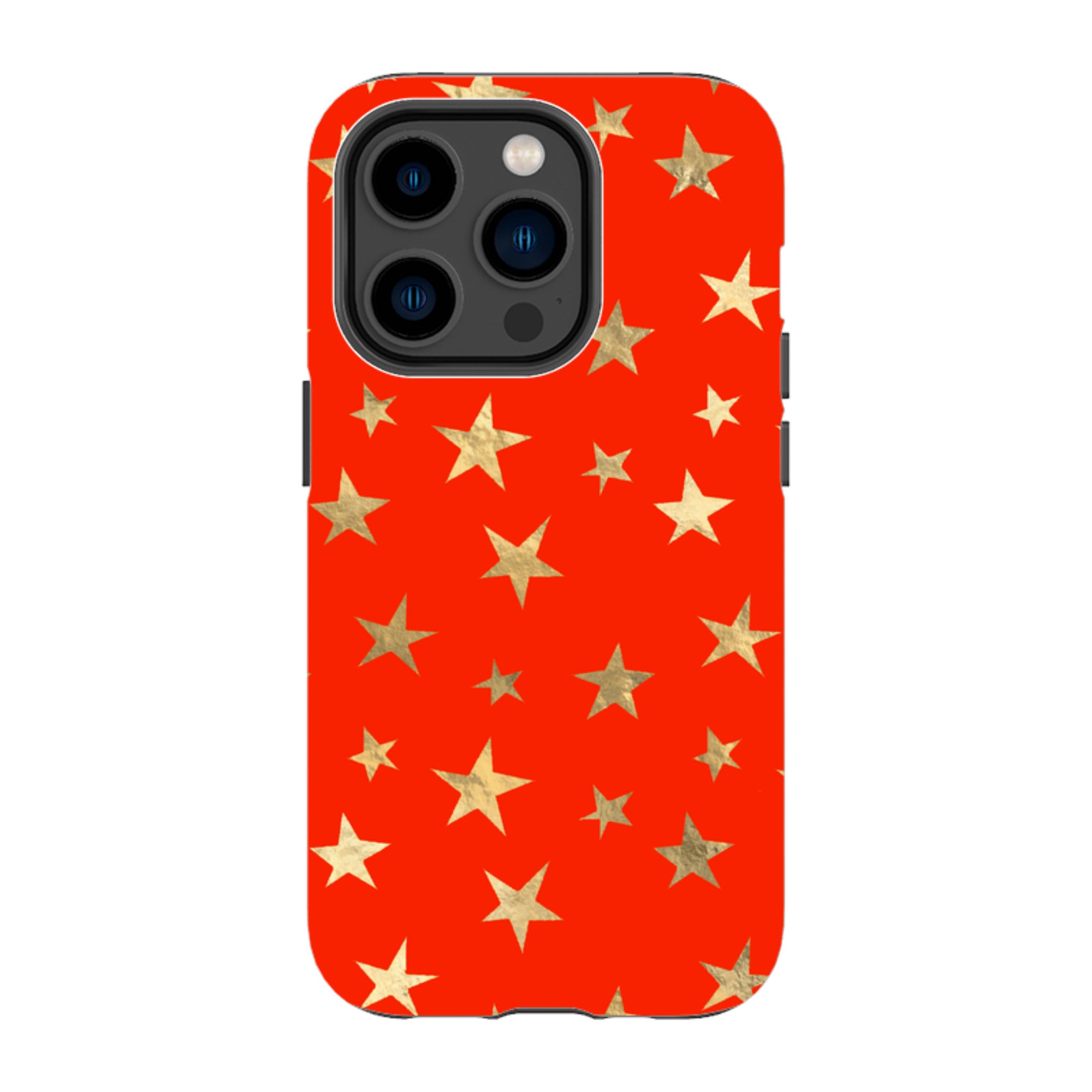 iPhone Tough Case - Red and Gold Stars