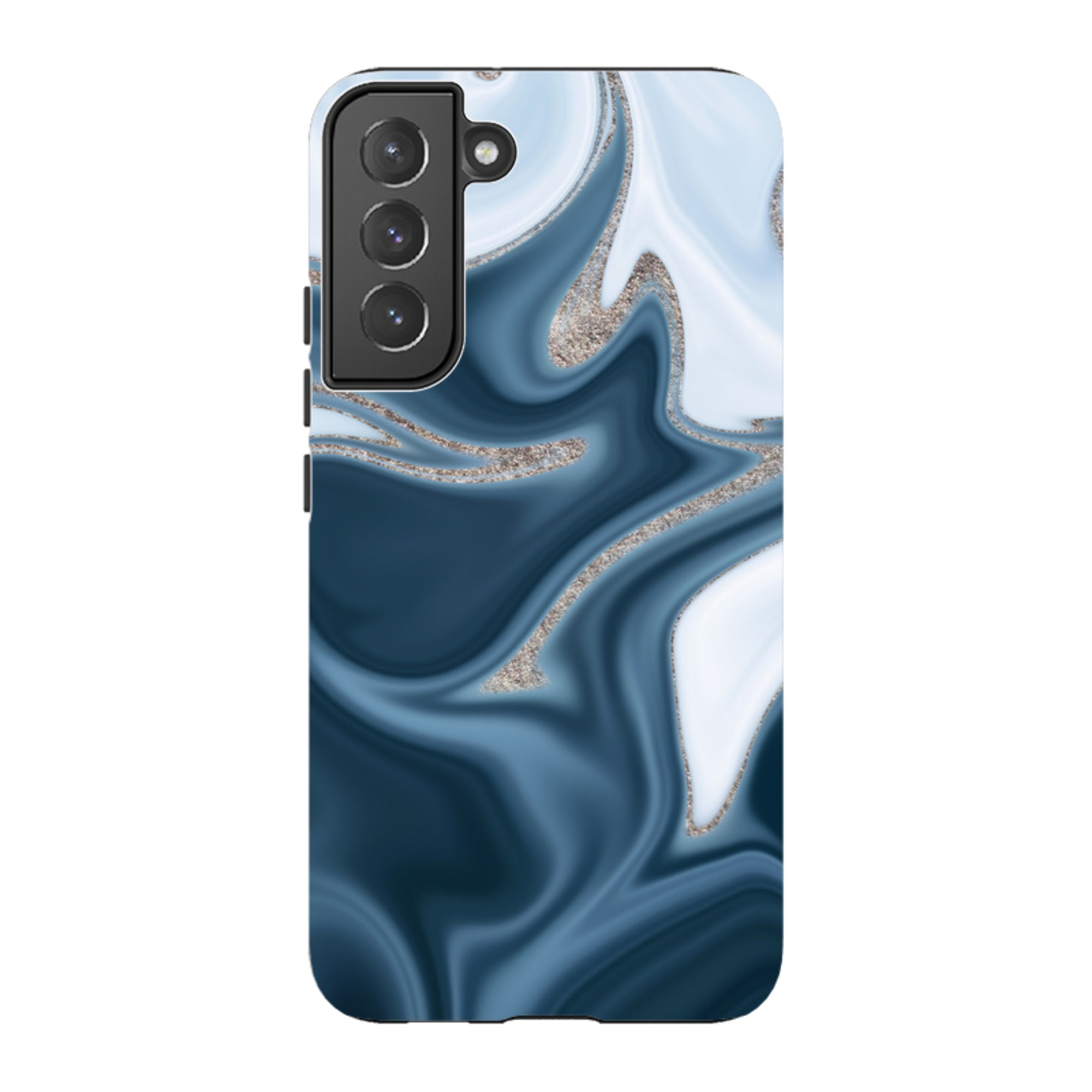 Samsung Tough Case - Blue Ice (case does not glitter)