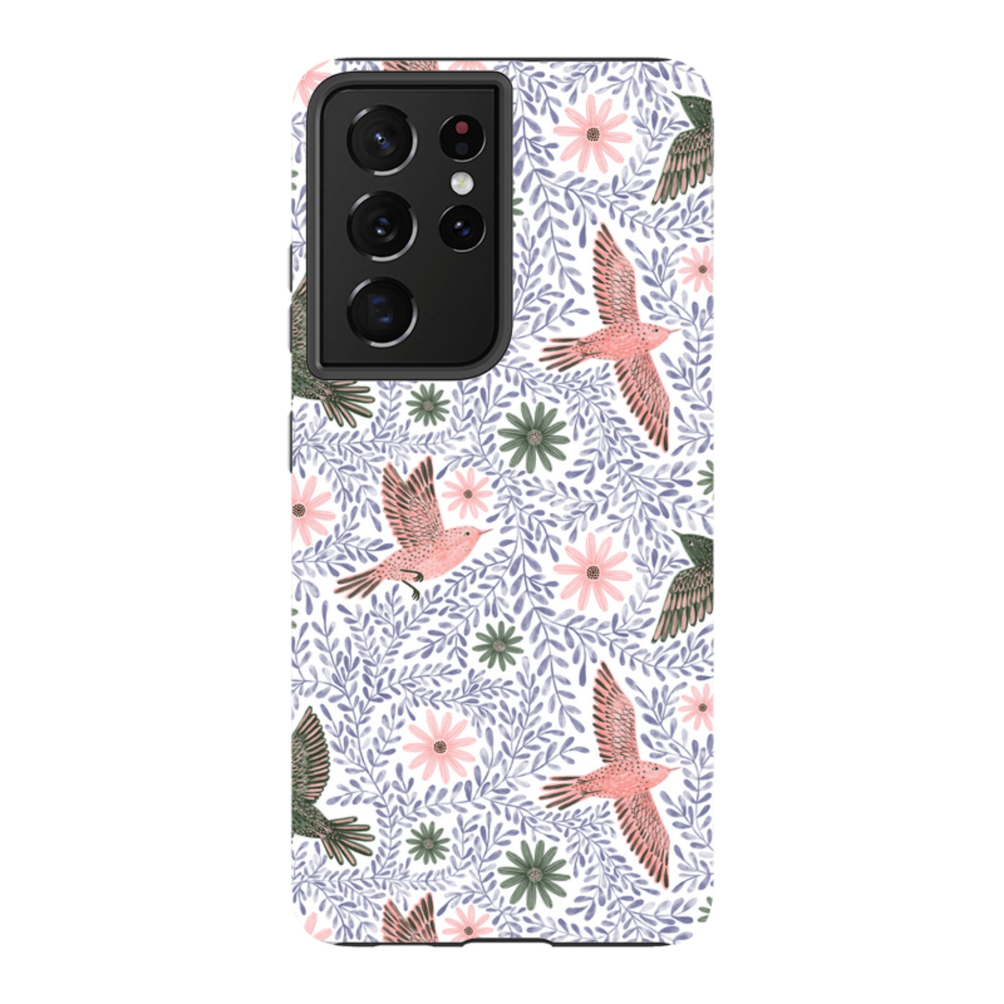 Samsung Tough Case - Bird Pattern Blue By Lee Foster Wilson