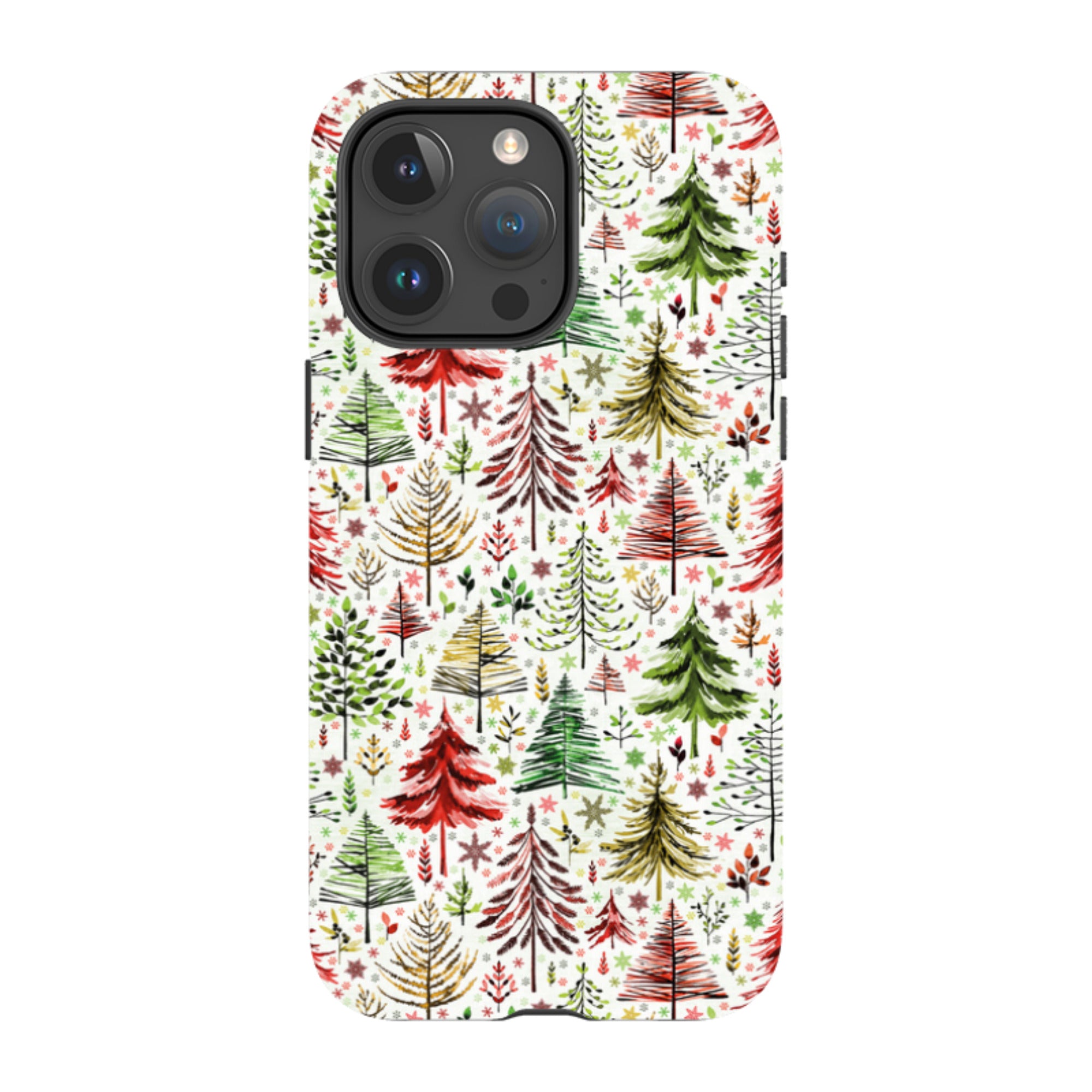 iPhone Tough Case - Xmas Trees By Elisabeth Haager