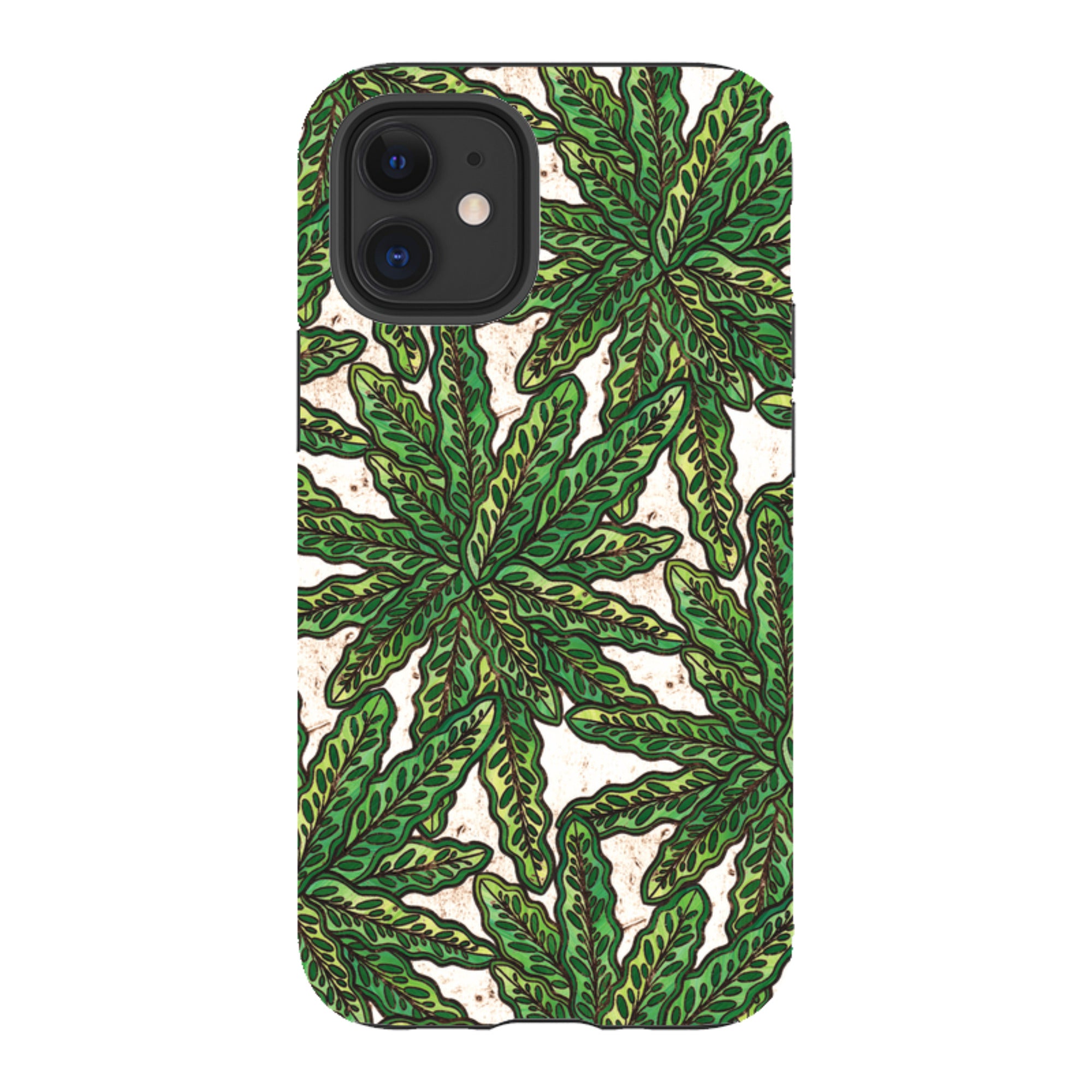 iPhone Tough Case - Green Floral By Amelia Bowman
