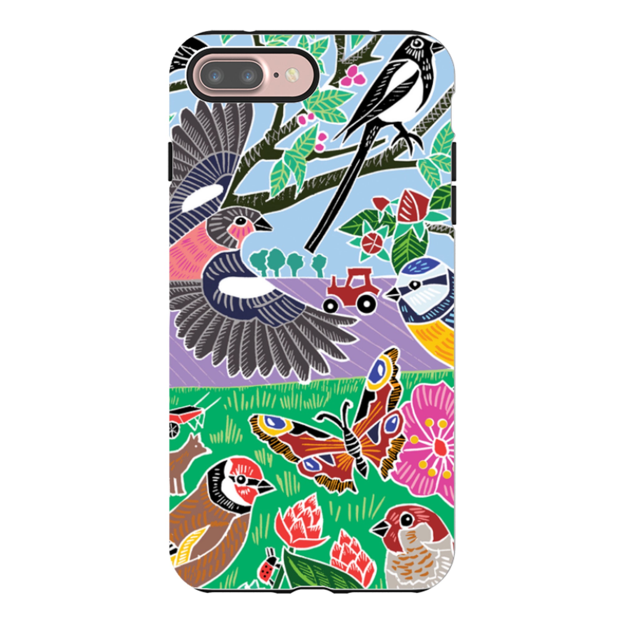 iPhone Tough Case - Garden Bird Jigsaw B By Kate Heiss