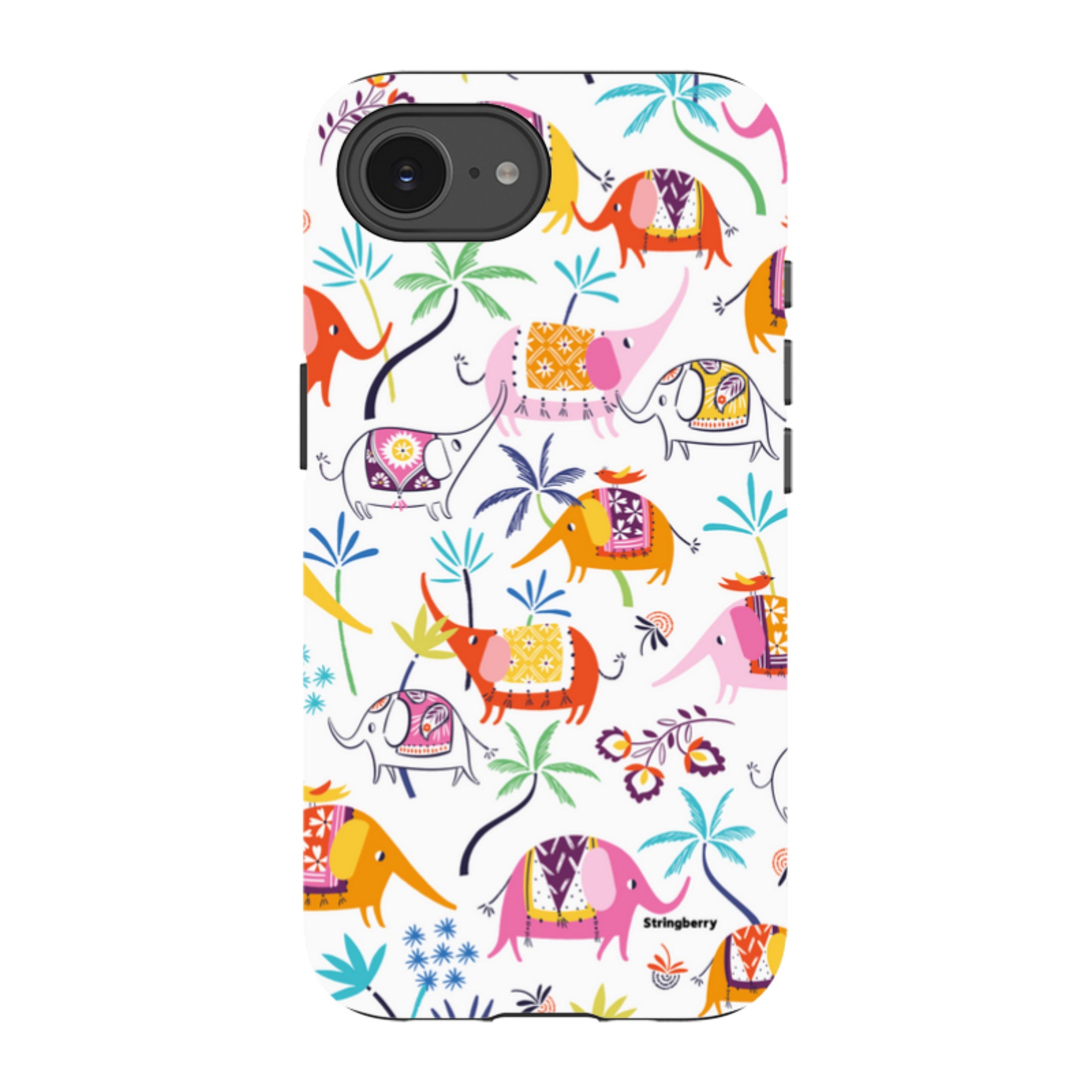 iPhone Tough Case - Elephants And Trees By Ali Brookes