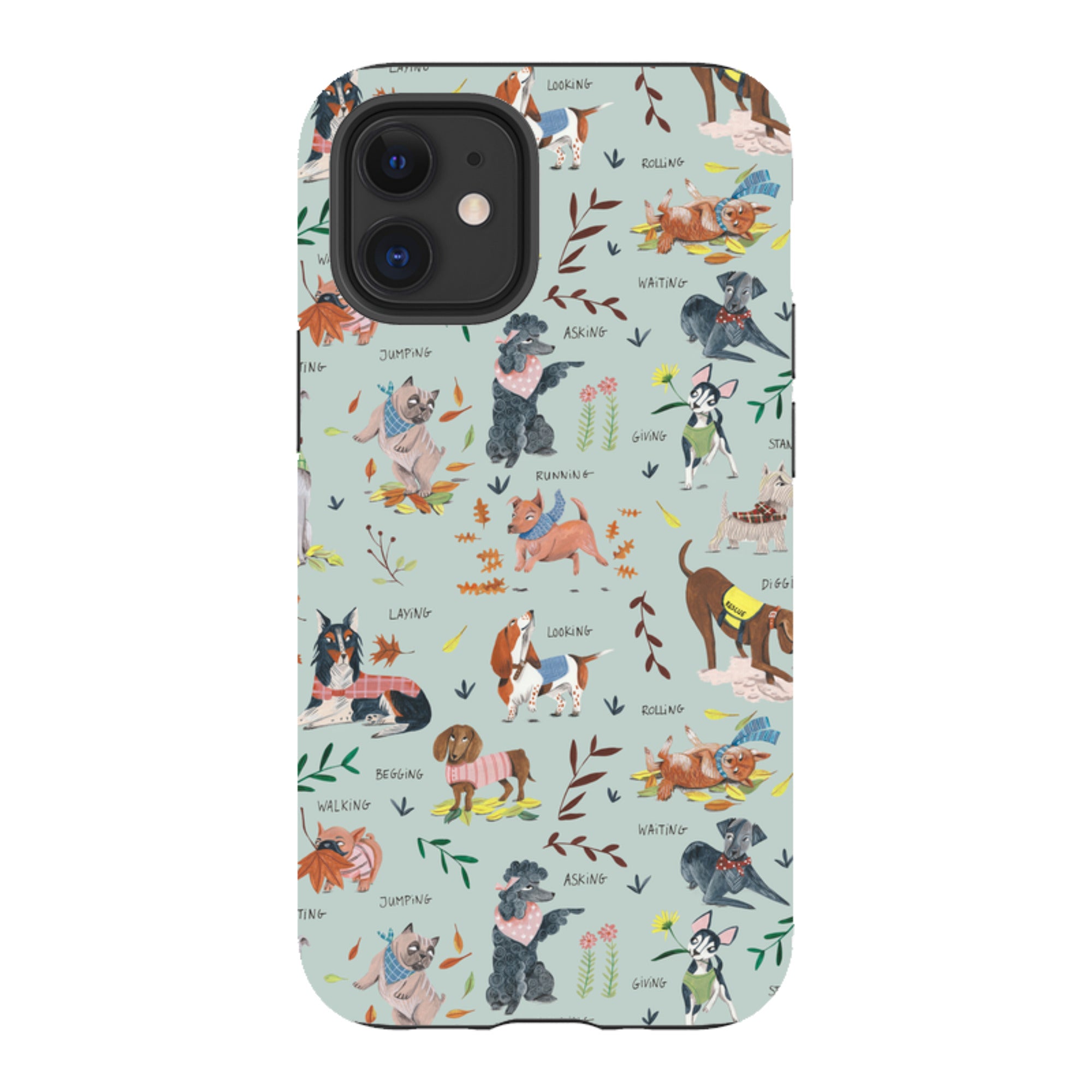 iPhone Tough Case - Dog Pattern II By Caroline Bonne Muller