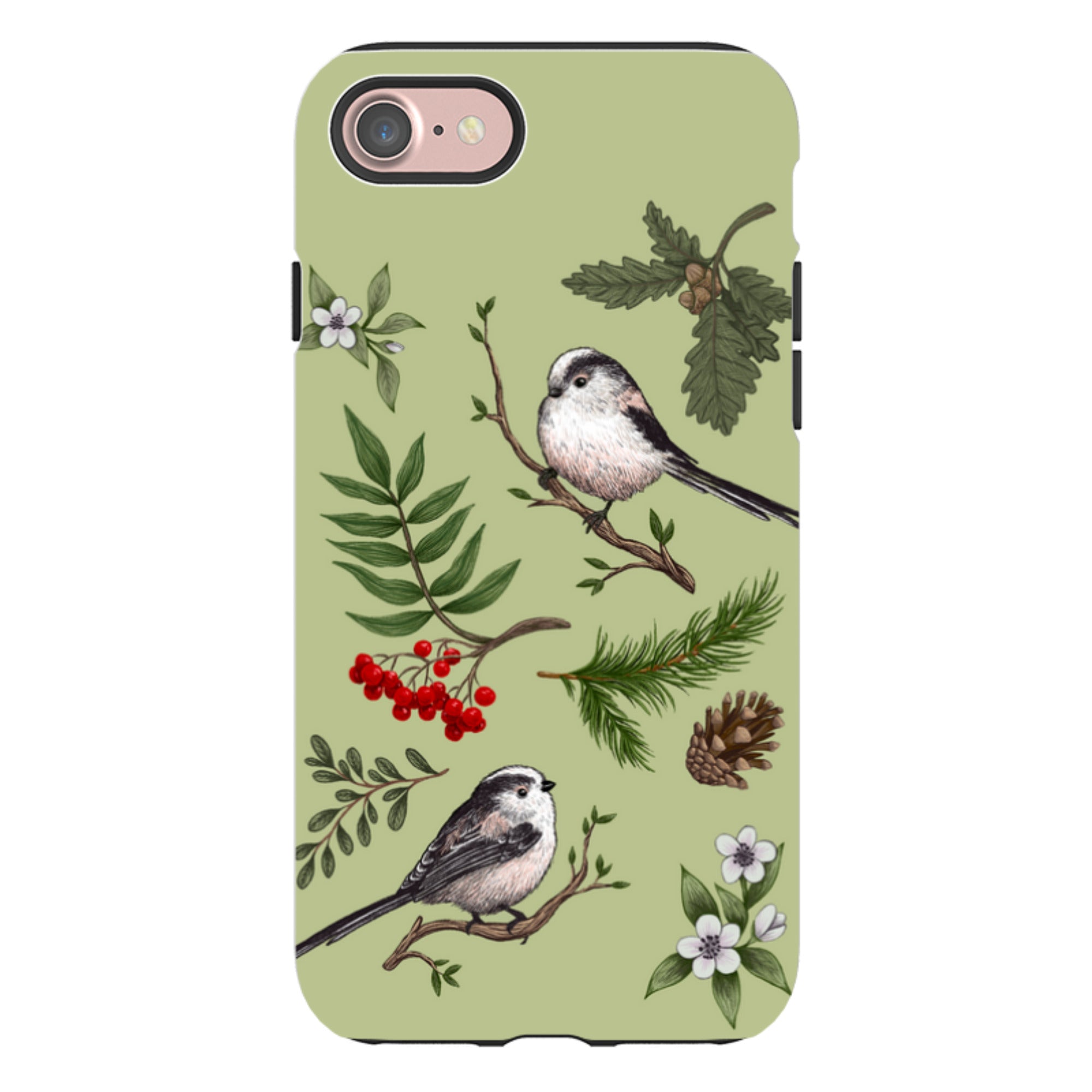 iPhone Tough Case - Longtail Tits By Anna Stead