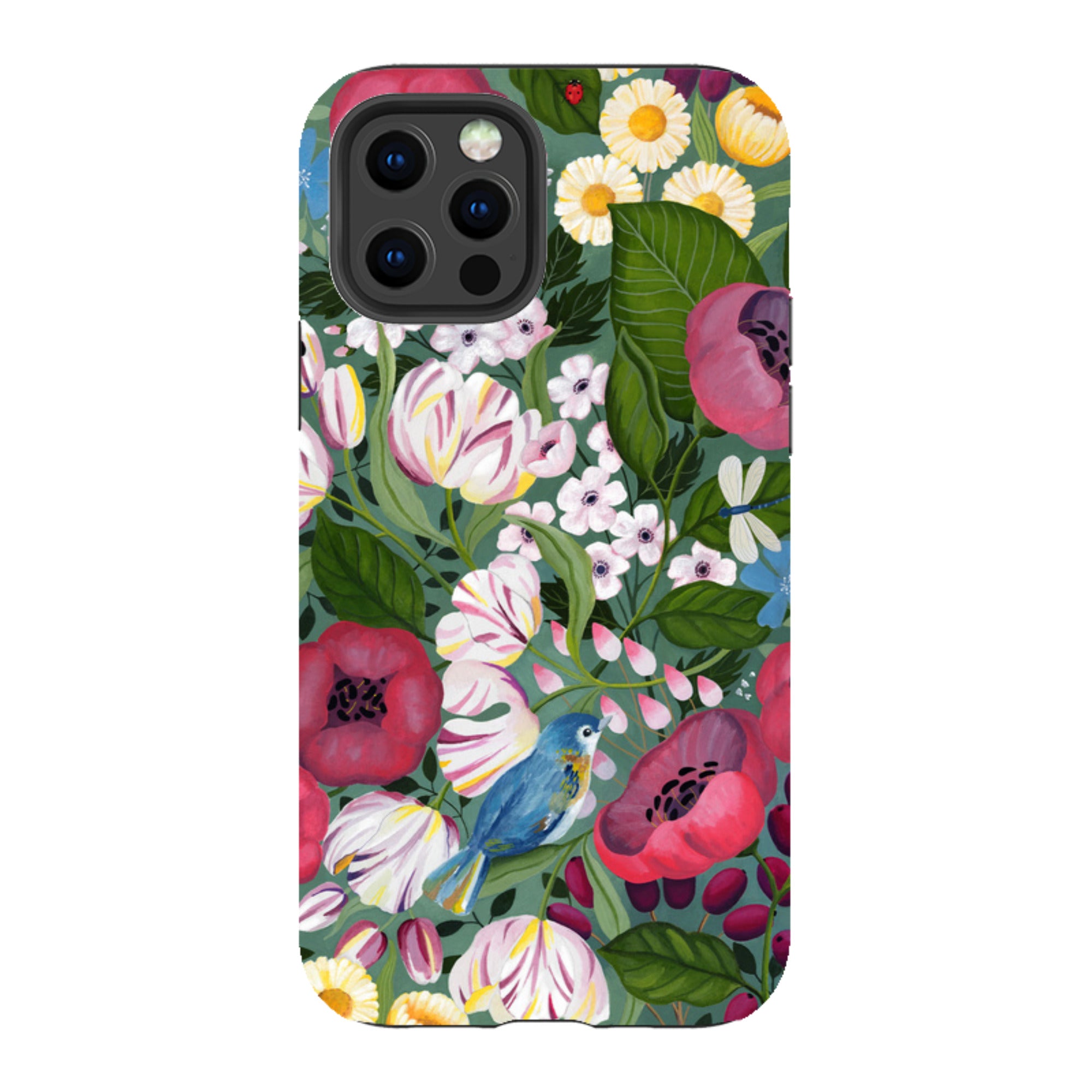 iPhone Tough Case - Bluebird Flowers By Bex Parkin