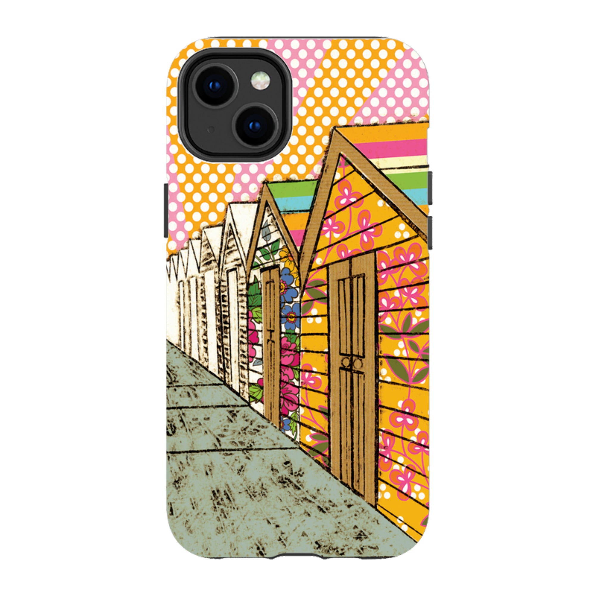 iPhone MagSafe Tough Case -  Beach Huts By Amelia Bowman