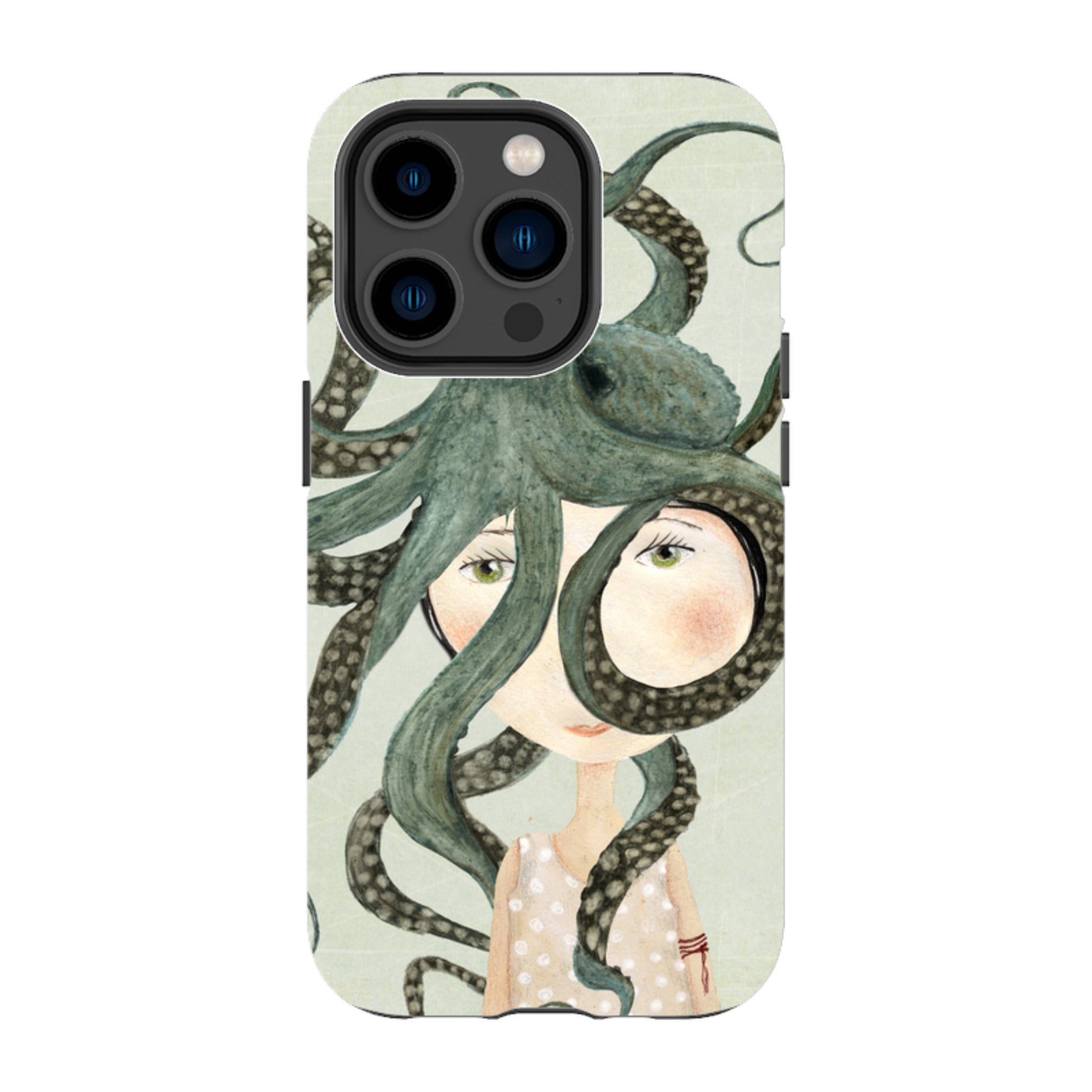 iPhone Tough Case - Octopus Girl By Katherine Quinn