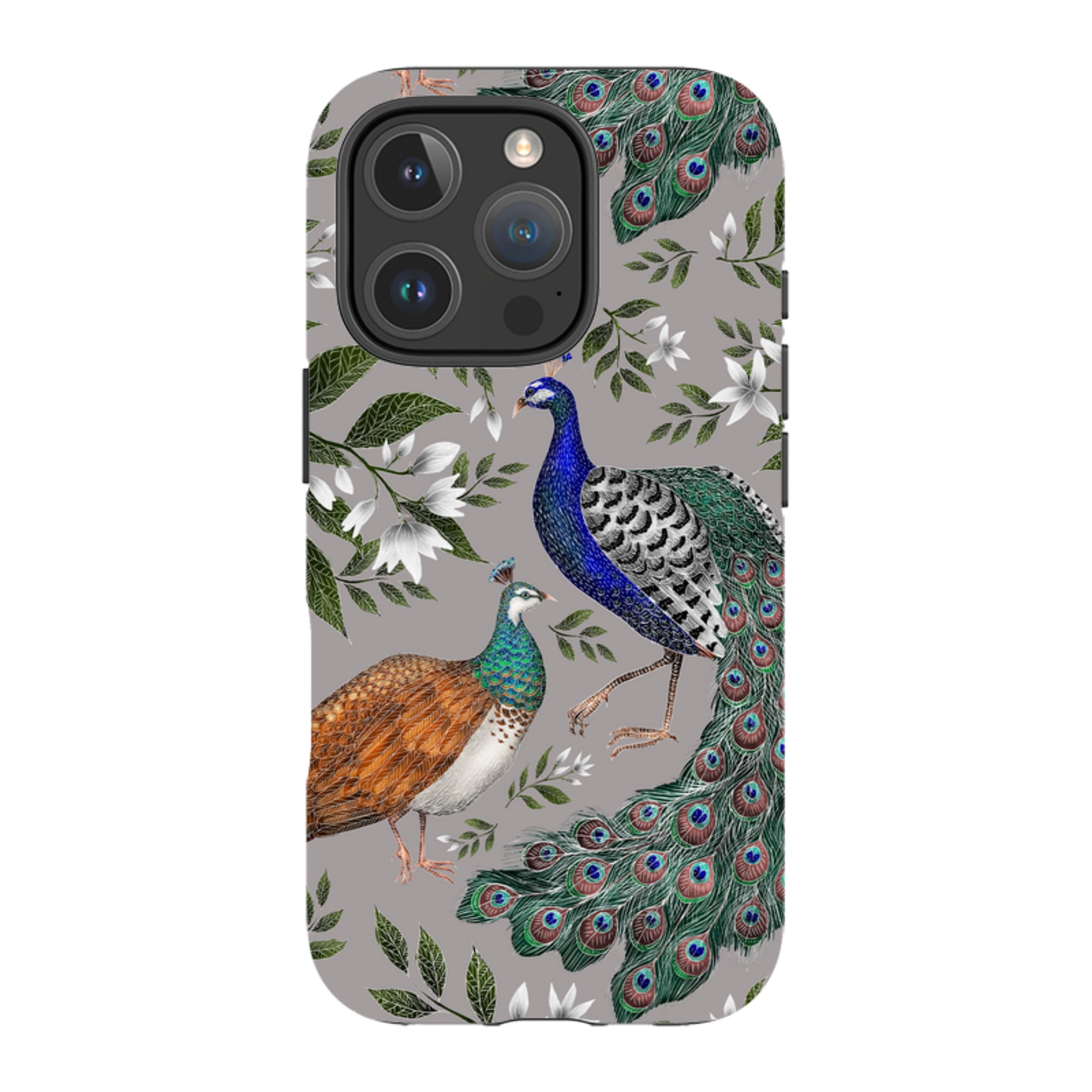 iPhone Tough Case - Peahen And Peacock By Catherine Rowe
