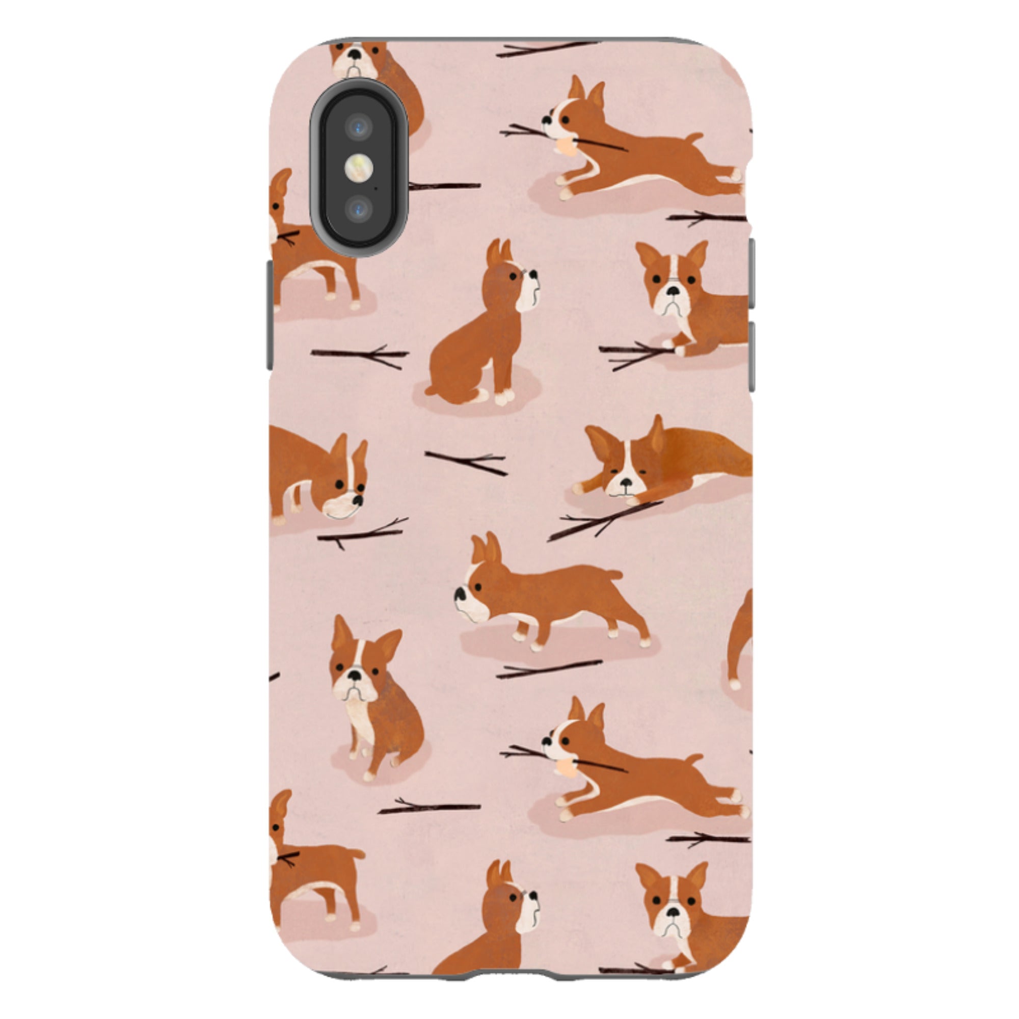 iPhone Tough Case - Boston Terrier By Katherine Quinn