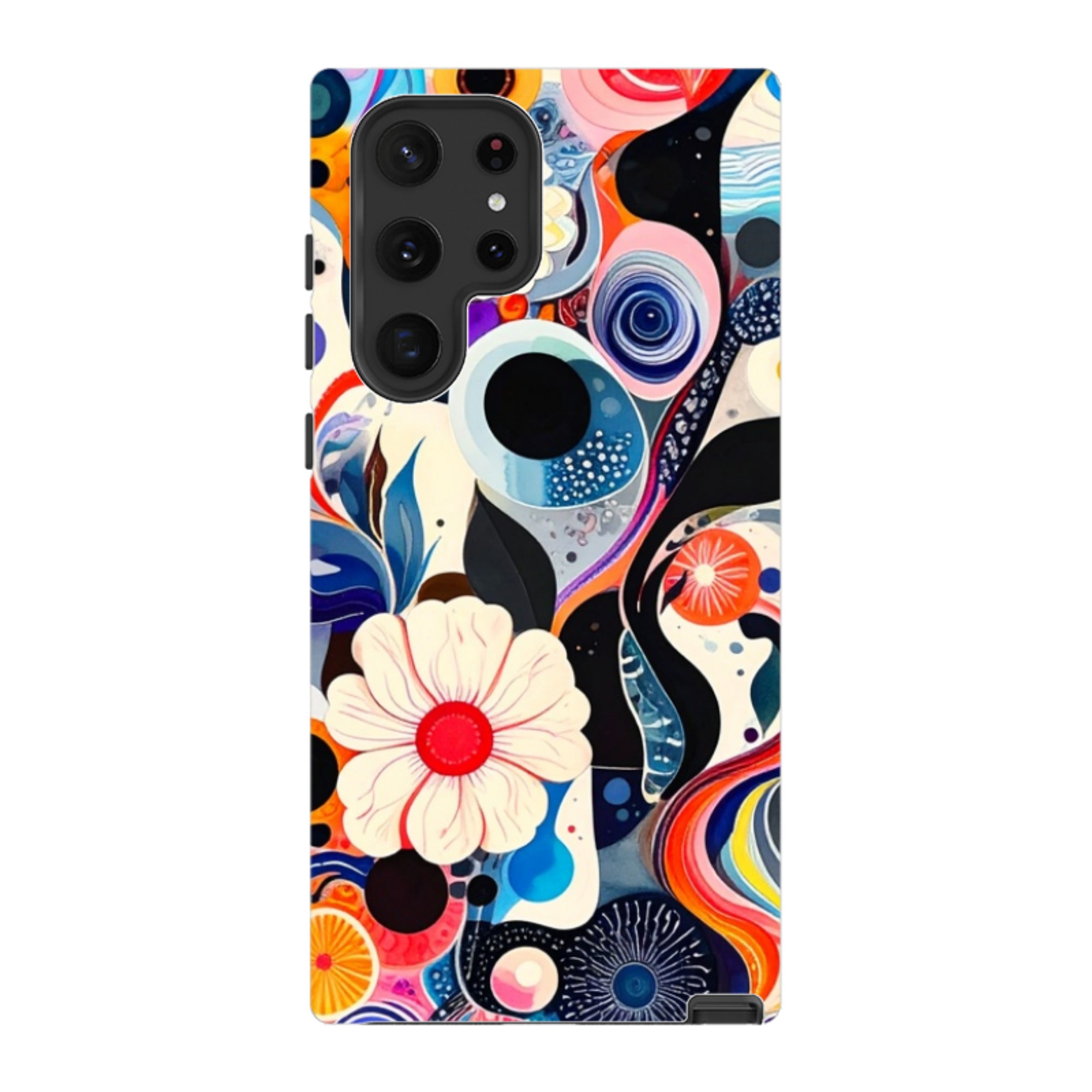Samsung Tough Case - Floral Marble