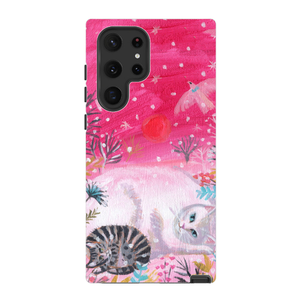Samsung Tough Case - Christmas Cats By Mary Stubberfield