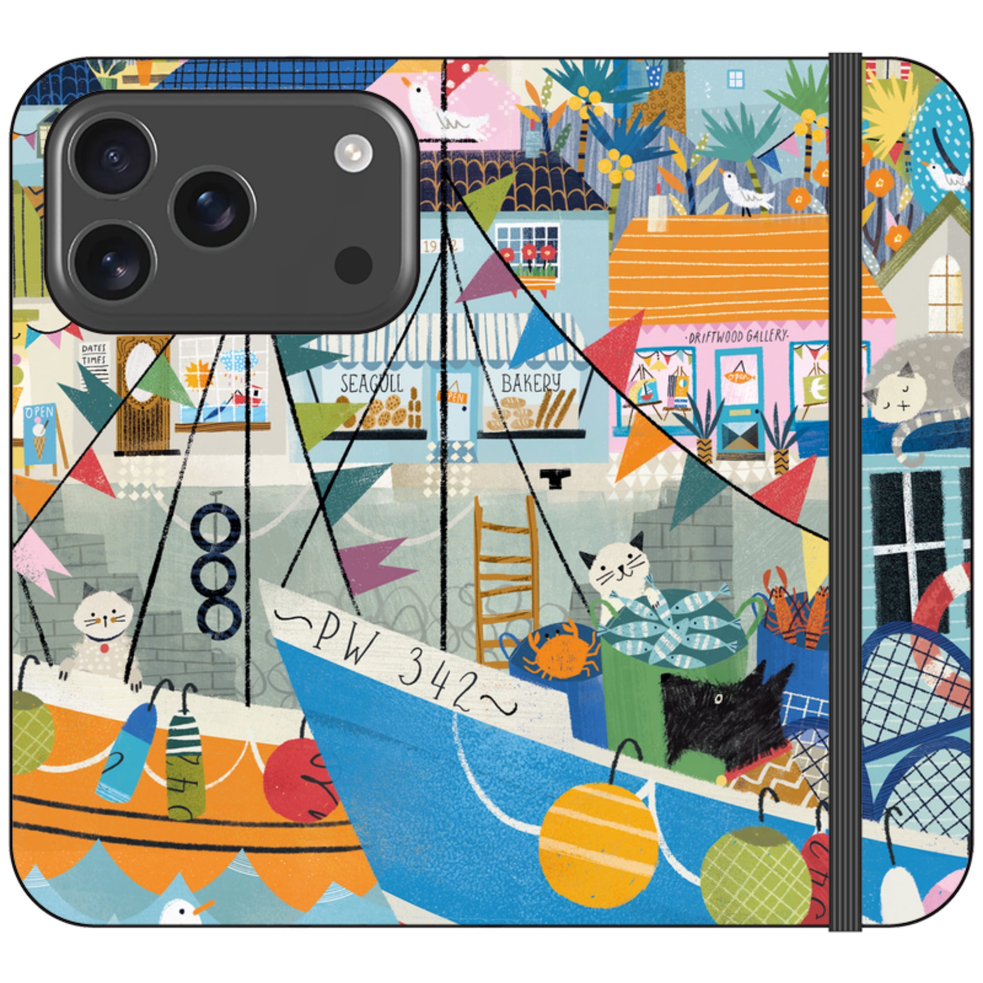 Night Harbour Wallet Case By Ali Brookes