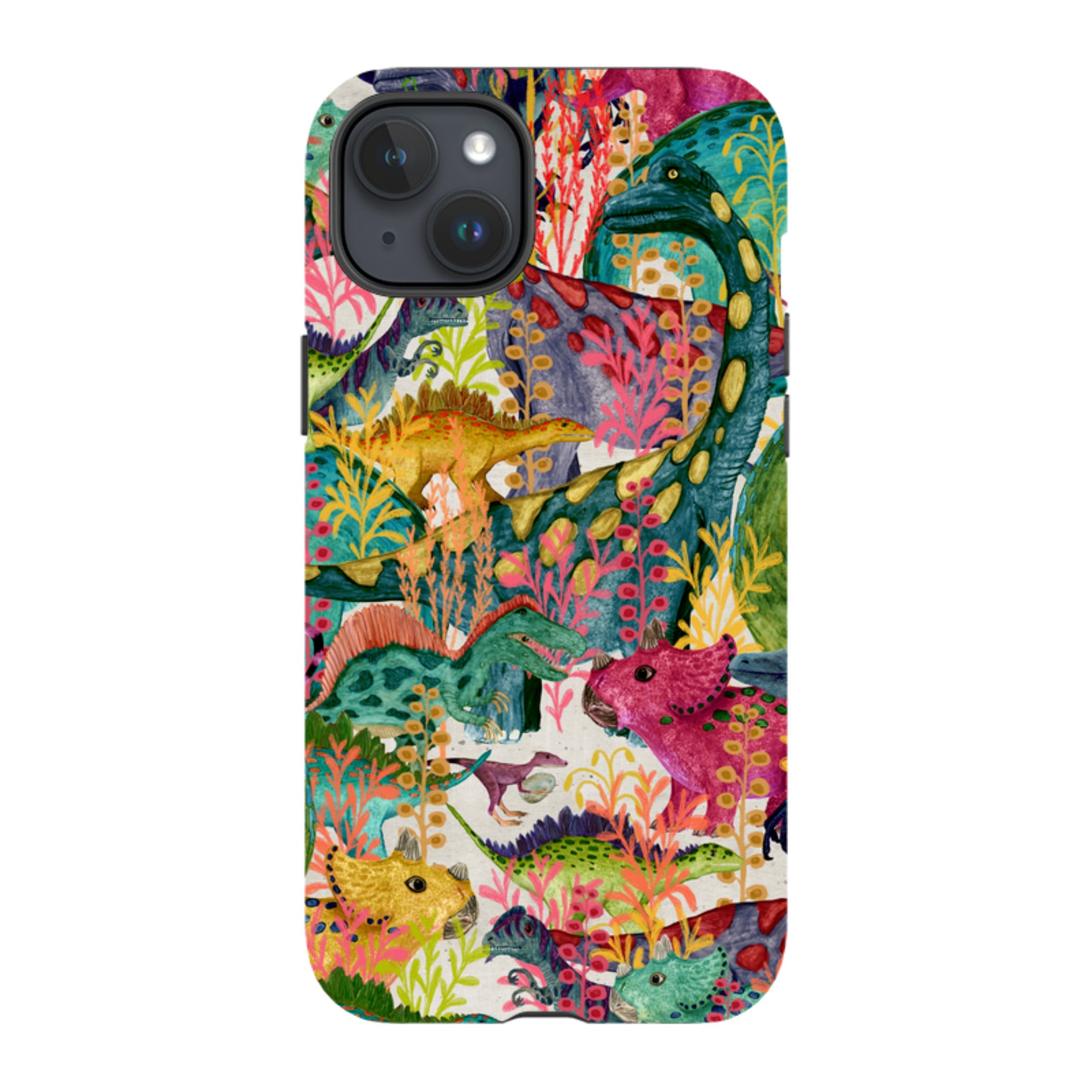 iPhone Tough Case - Dinosaur Jamboree By Katherine Quinn