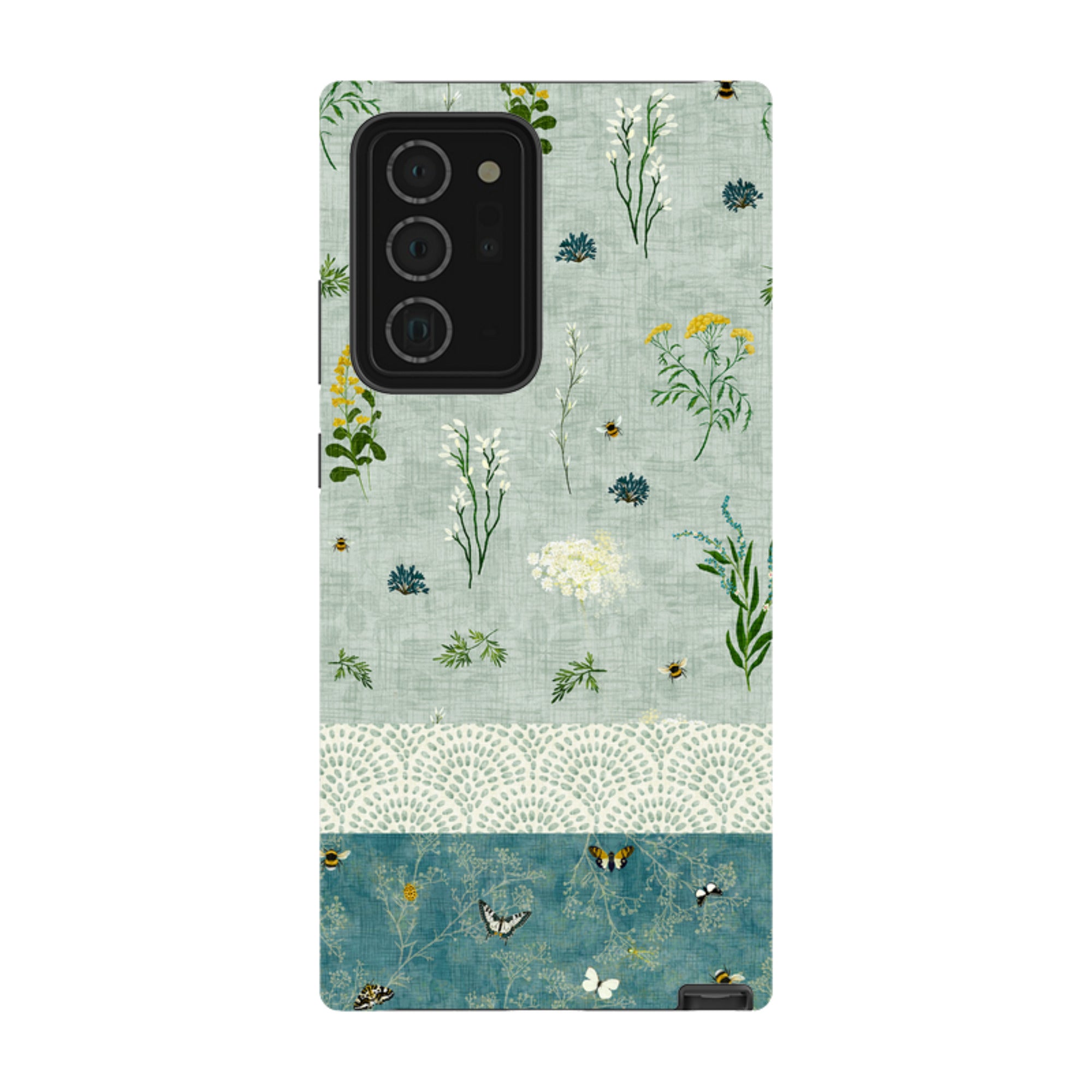 Samsung Tough  Case - Song Bird Florals and Bees 2 By Katherine Quinn