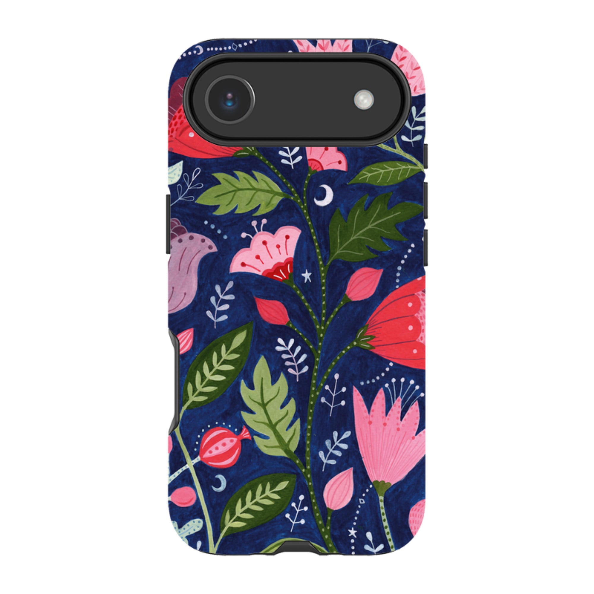 iPhone MagSafe Tough Case - Flowers on Blue By Bex Parkin