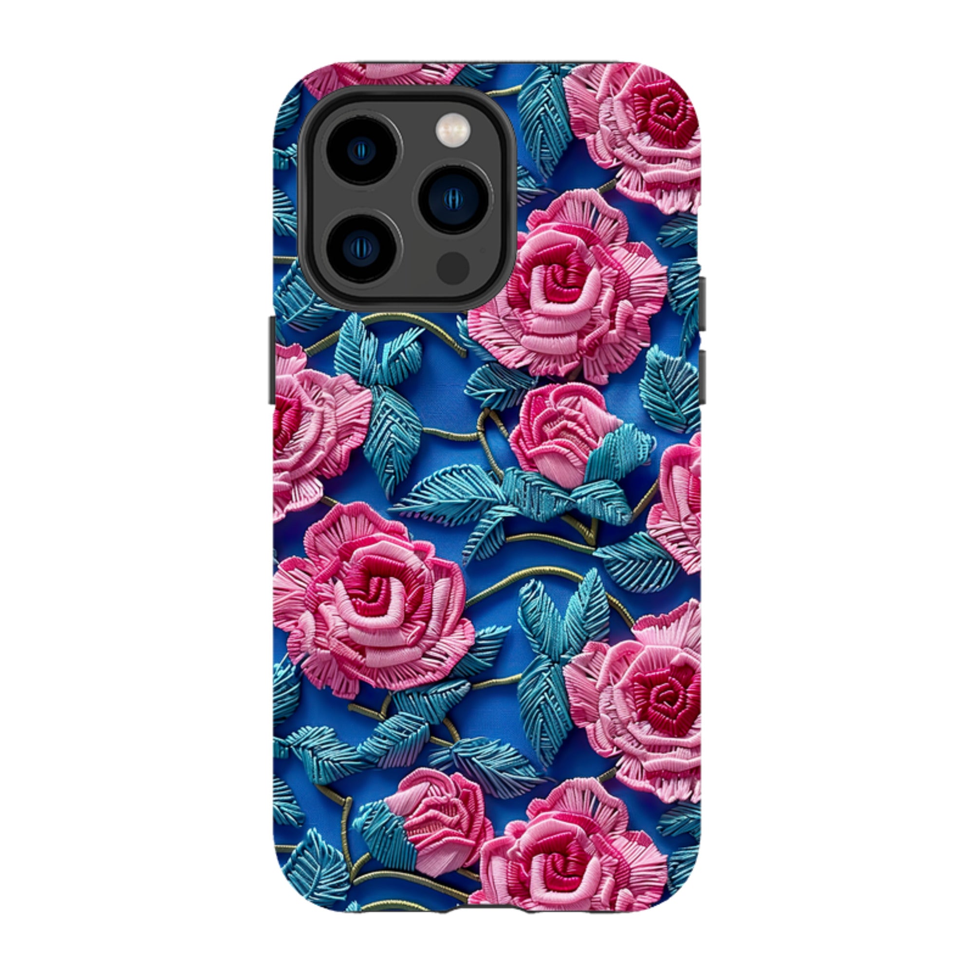 iPhone MagSafe Tough Case - Blue Summer Roses