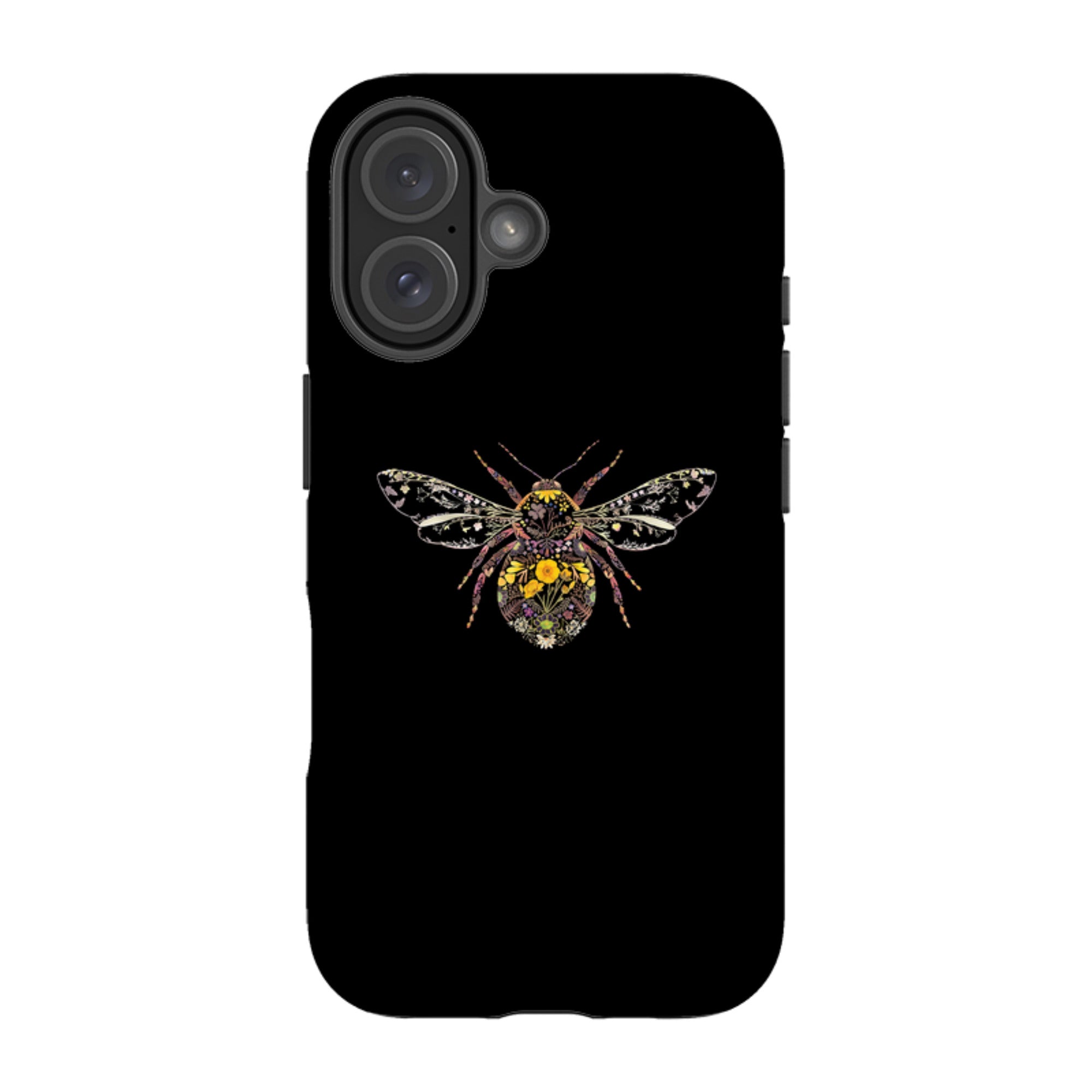 iPhone MagSafe Tough Case -  Floral Bumble Bee By Helen Ahpornsiri