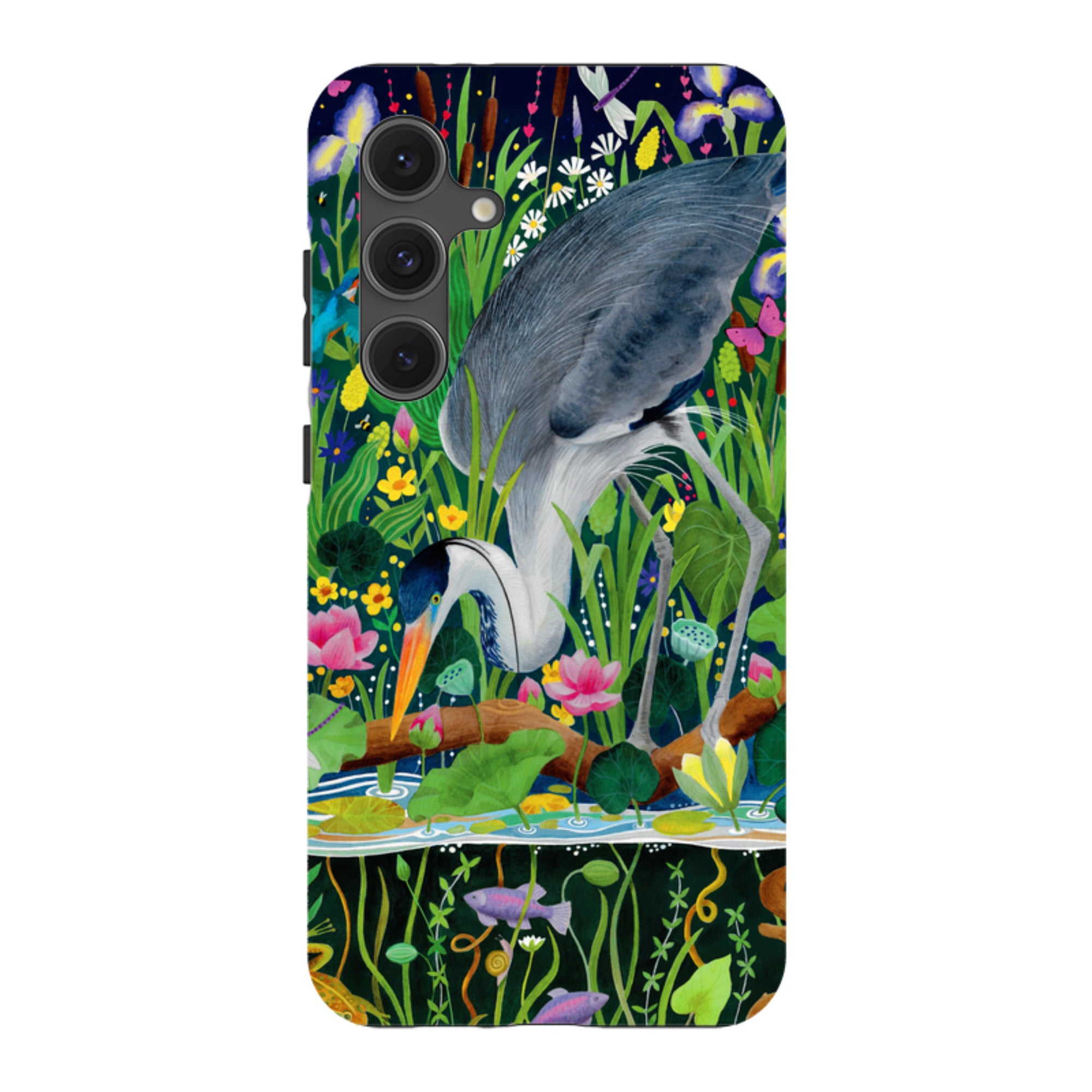 Samsung Tough Case - Heron Fishing By Bex Parkin