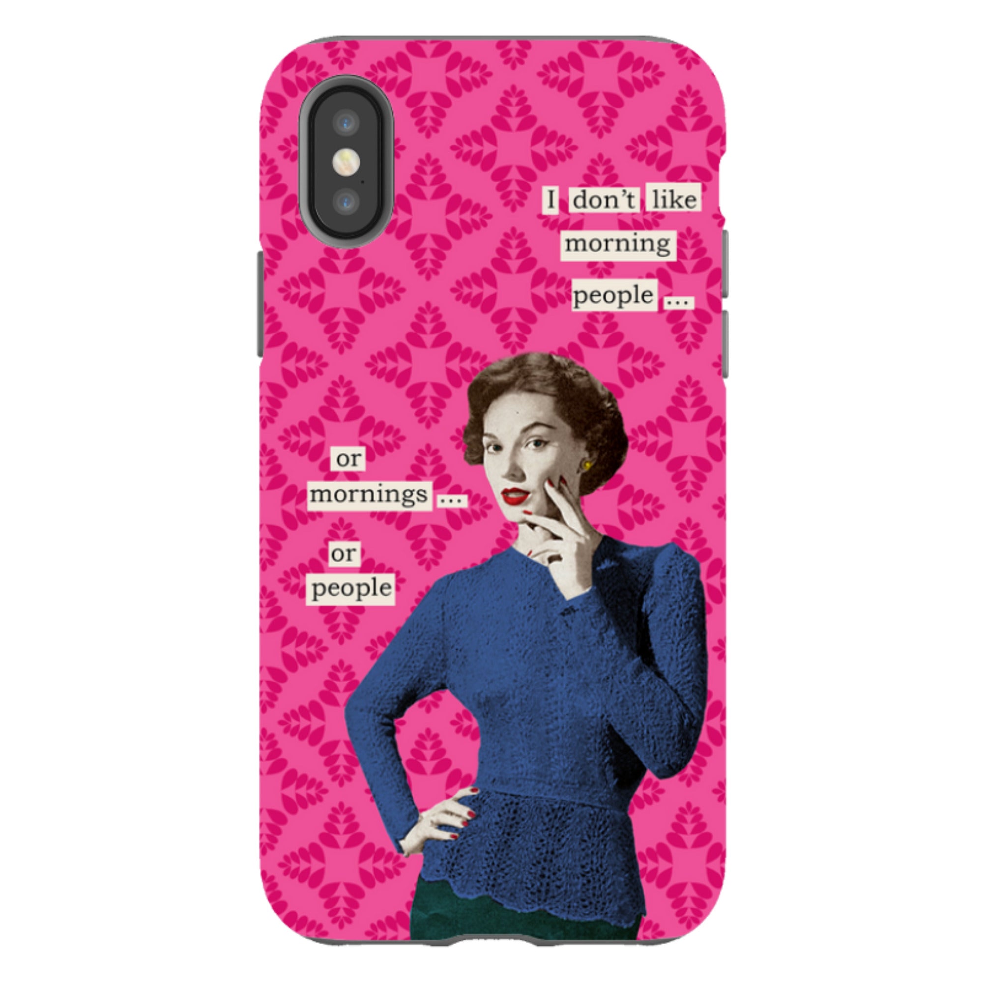 iPhone Tough Case - Morning Person By Clare Jordan